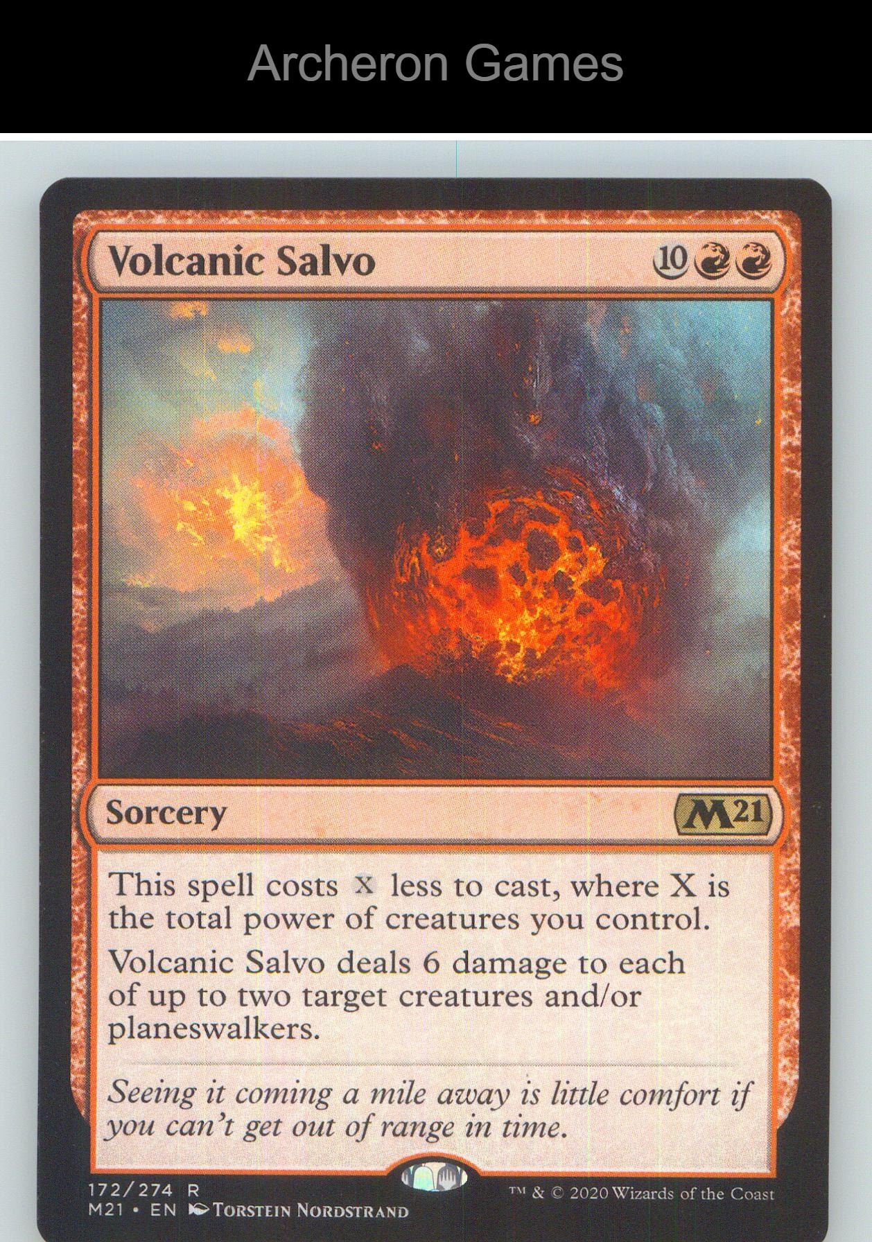 Volcanic Salvo M21 172 R MTG Card NM/EX+