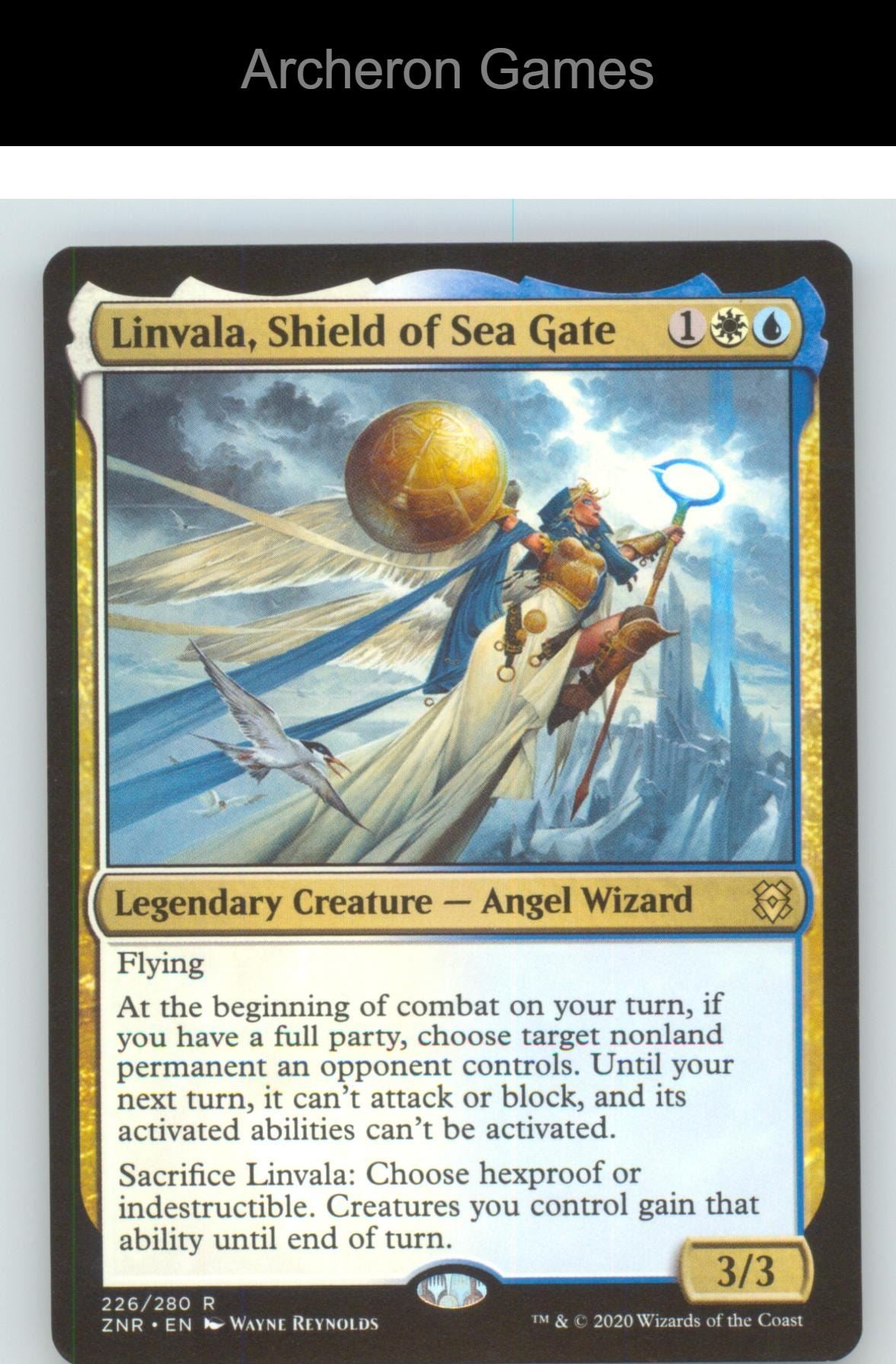Linvala, Shield of Sea Gate ZNR 226 R MTG Card NM/EX+