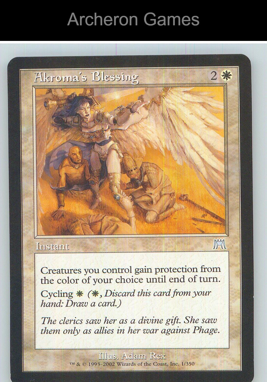 Akroma's Blessing ONS 1 UC MTG Card NM/EX+