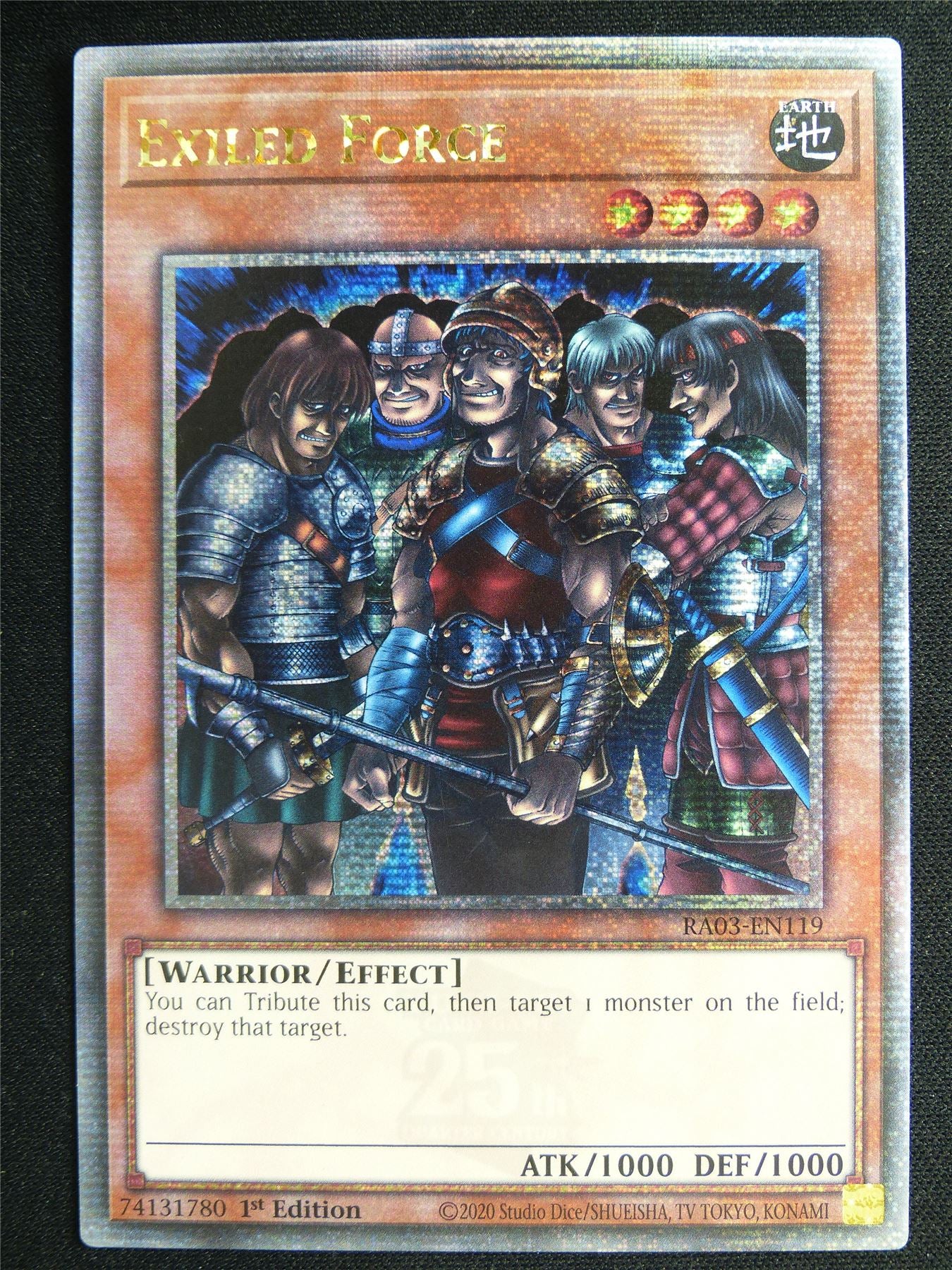 Exiled Force RA03 Quarter Century Rare - 1st ed Yugioh Card #4RB