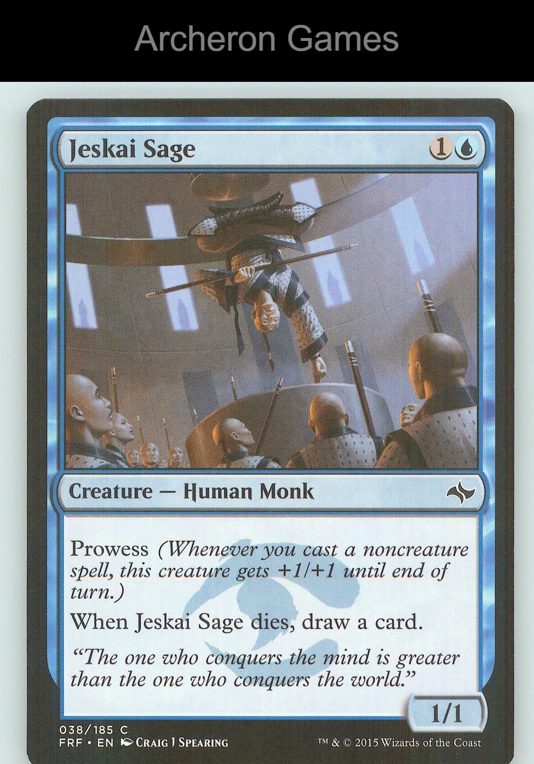Jeskai Sage FRF 38 C MTG Card NM/EX+
