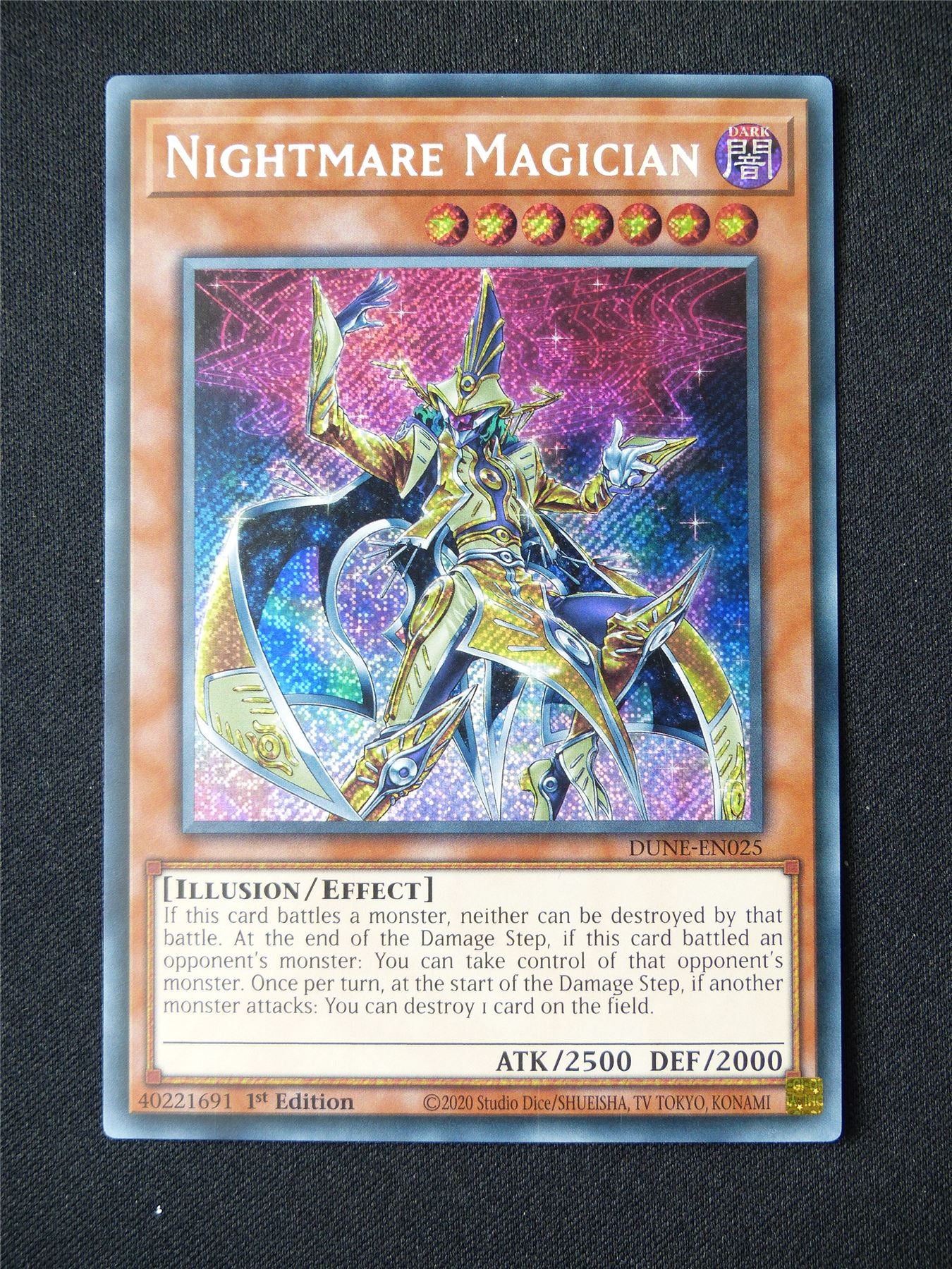 Nightmare Magician DUNE Secret Rare - 1st ed Yugioh Card #4D0