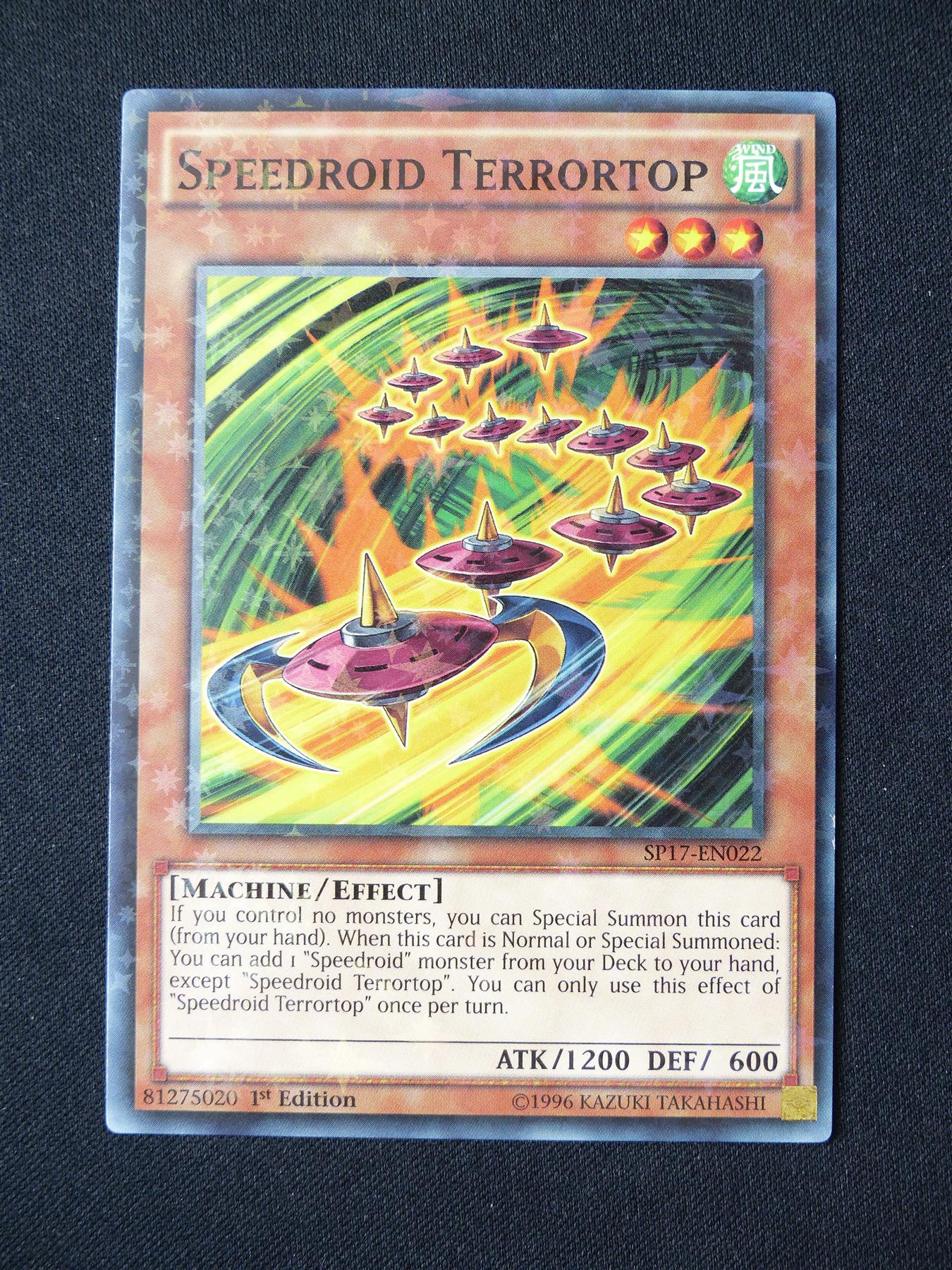 Speedroid Terrortop SP17 Star Rare - 1st ed Yugioh Card #3A5