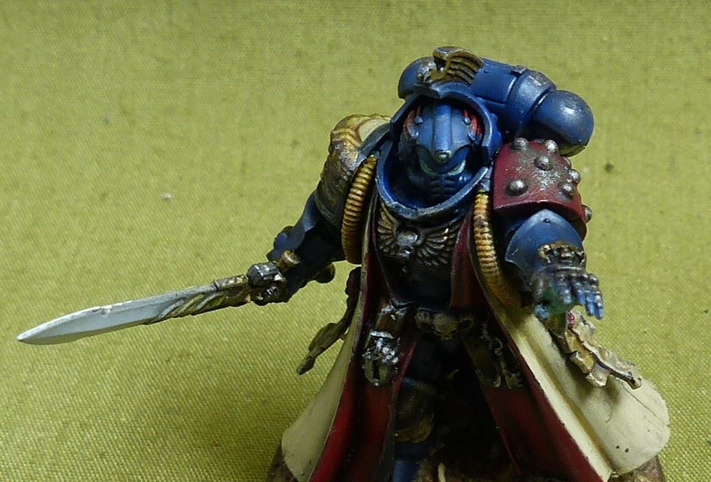 Lieutenant with Storm Shield painted - Space Marines - Warhammer 40K #1BH