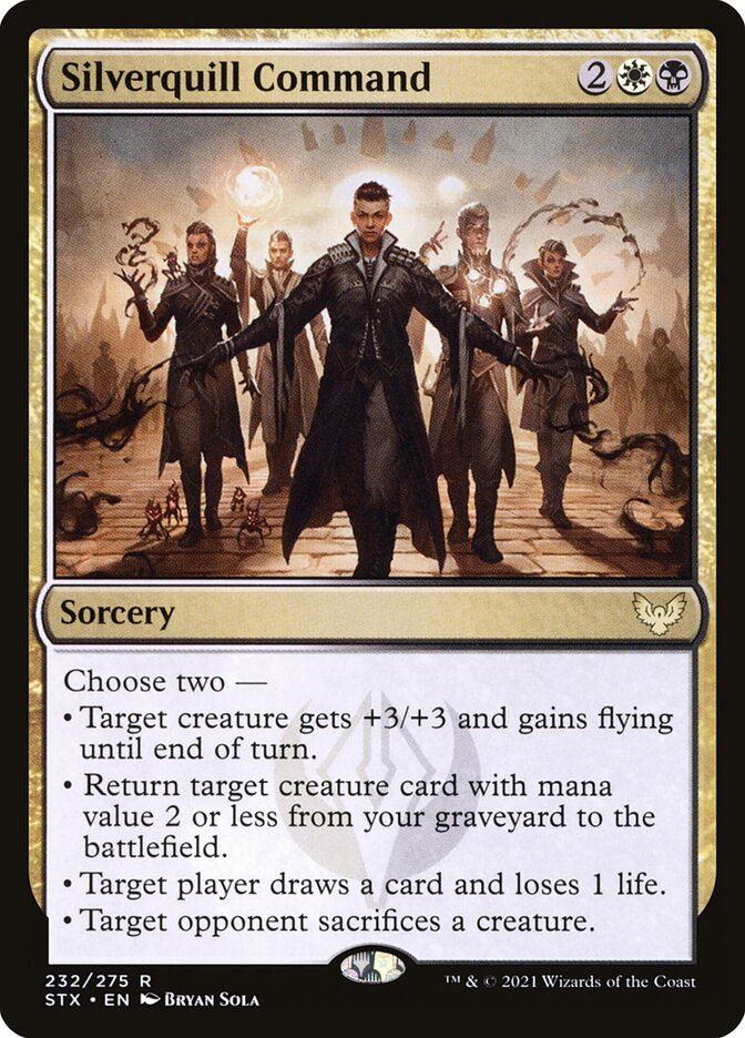 Mtg: STX : Silverquill Command - - NM