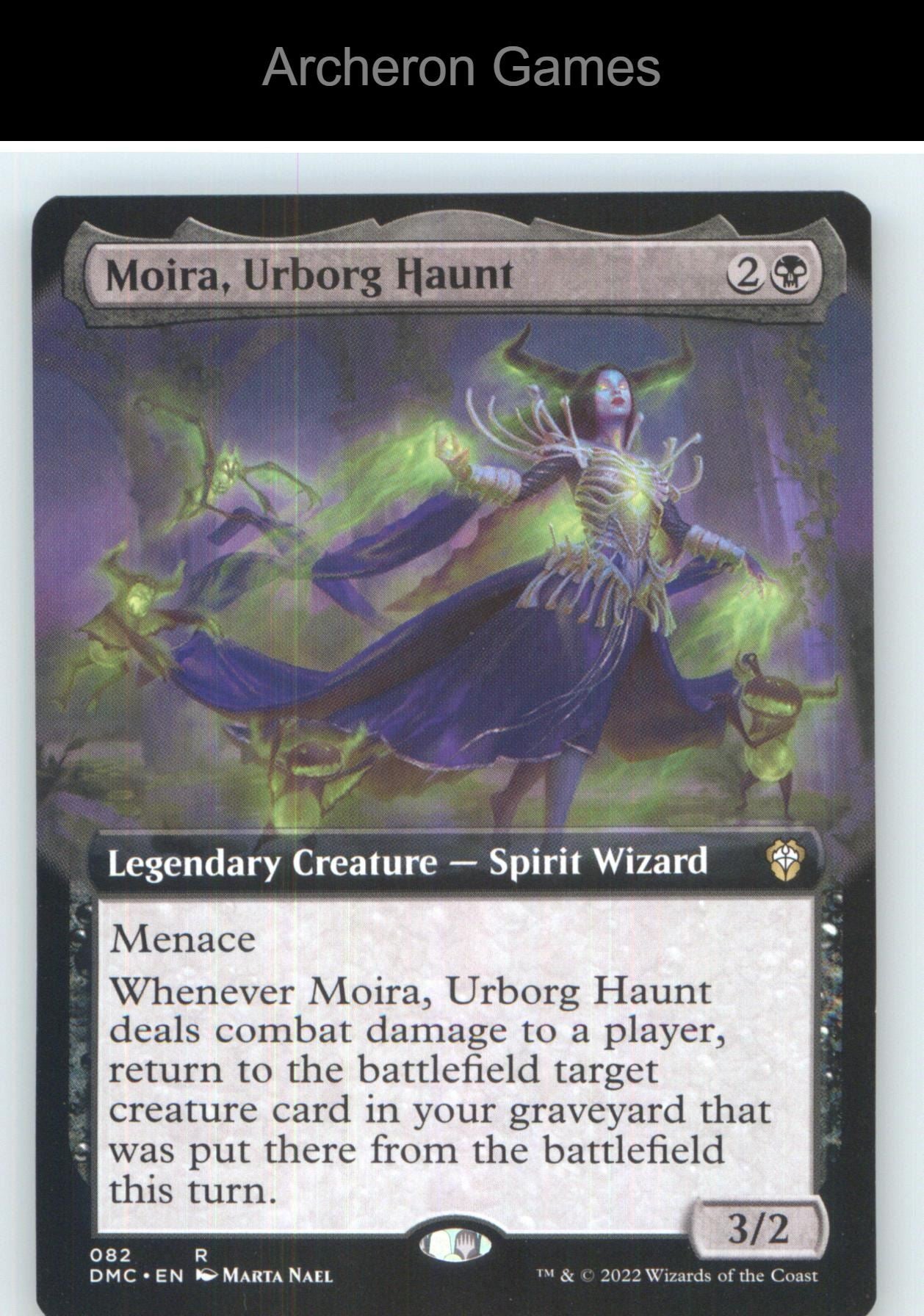 Moira, Urborg Haunt (Extended Art) DMC 82 R MTG Card NM/EX+