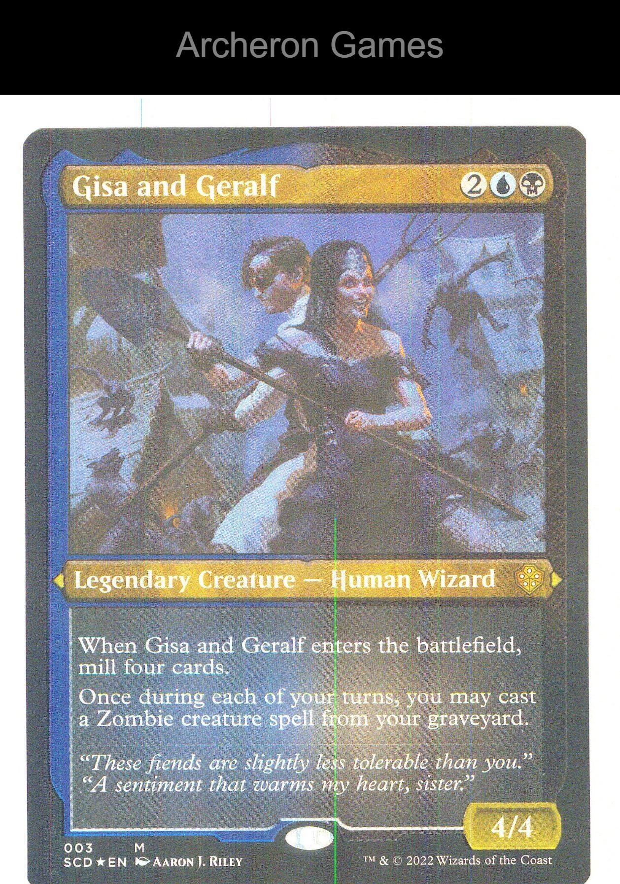 Gisa and Geralf (Foil Etched) SCD 3 Mythic MTG Card NM/EX+