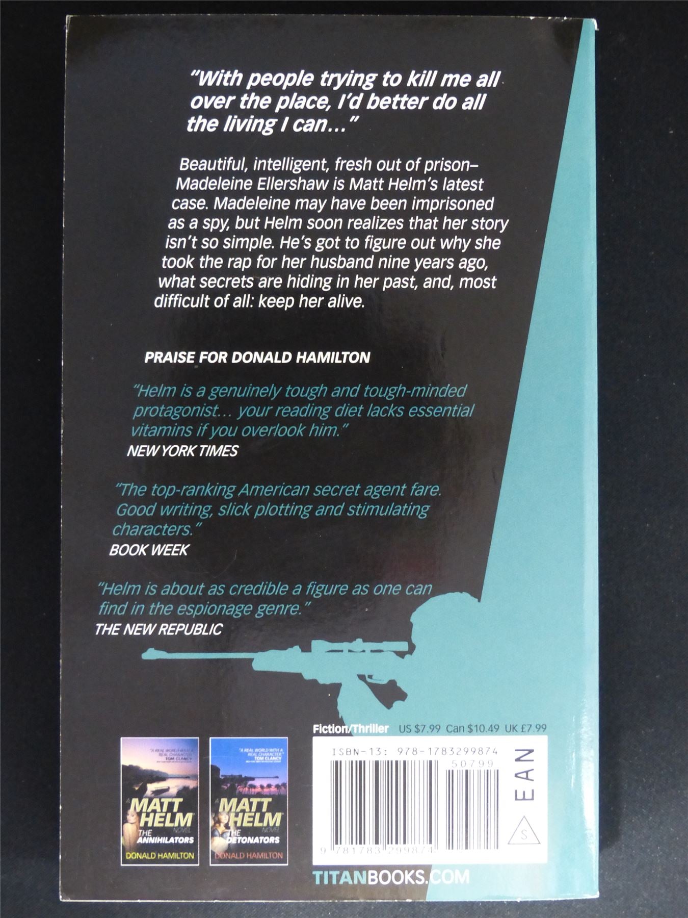 A Matt Helm Novel: The Infiltrators - Titan Novel Softback #MP