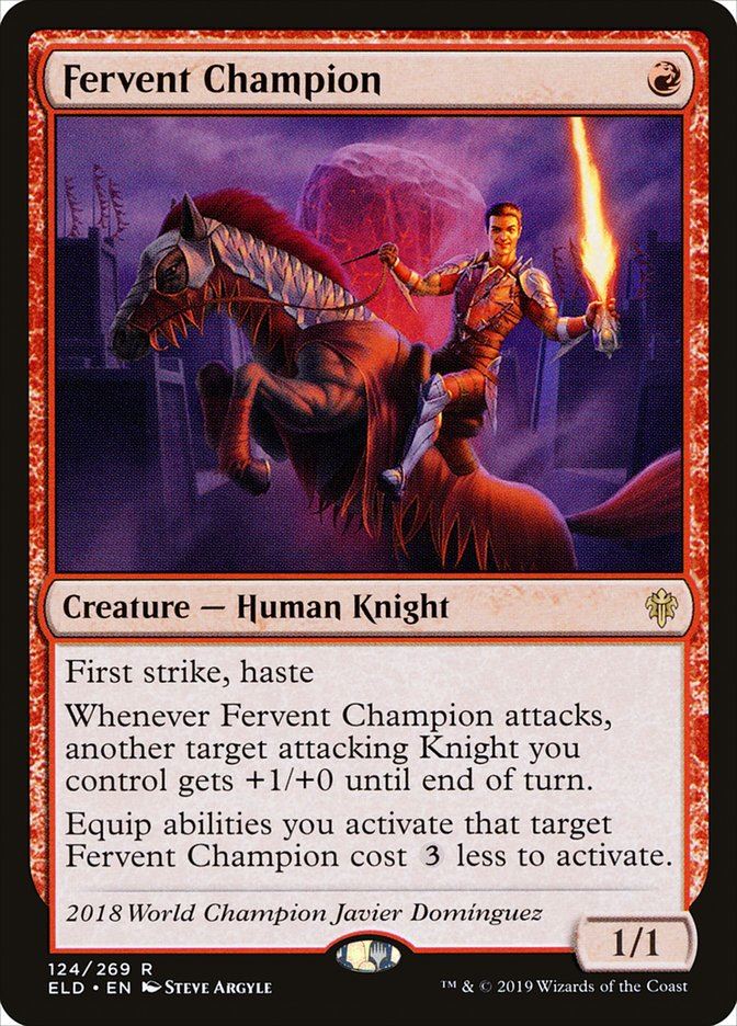 Mtg: ELD : Fervent Champion - - NM