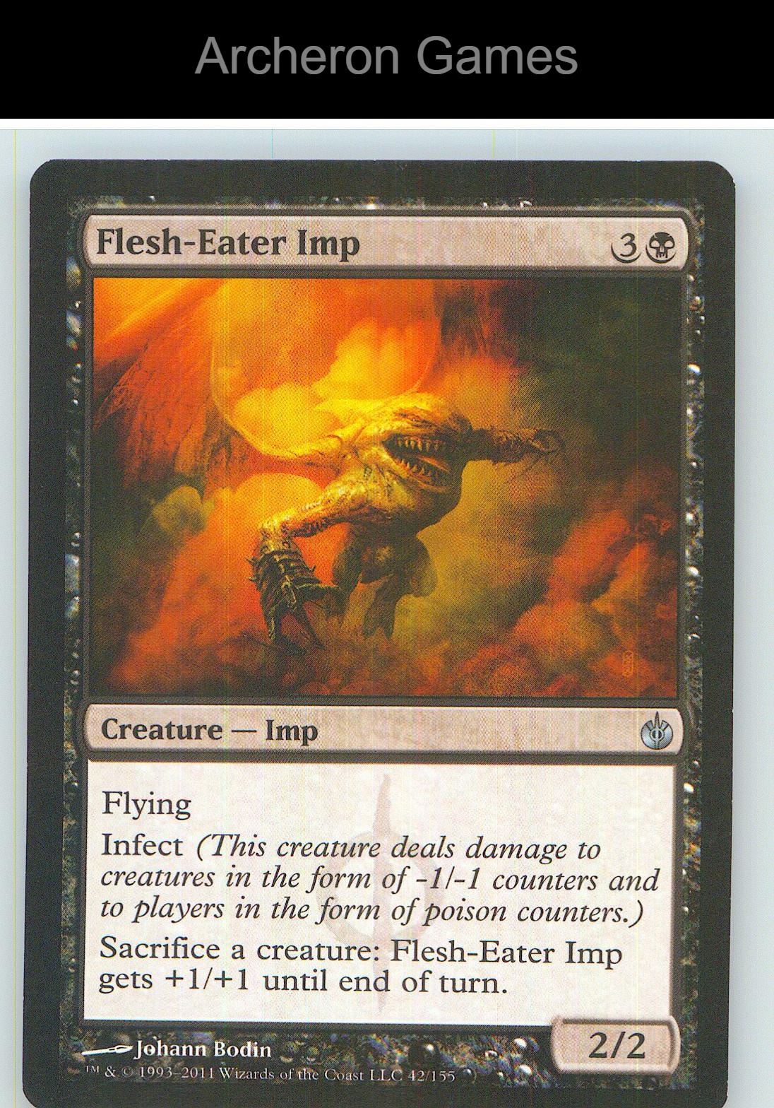Flesh-Eater Imp PLST 42/155 UC MTG Card NM/EX+