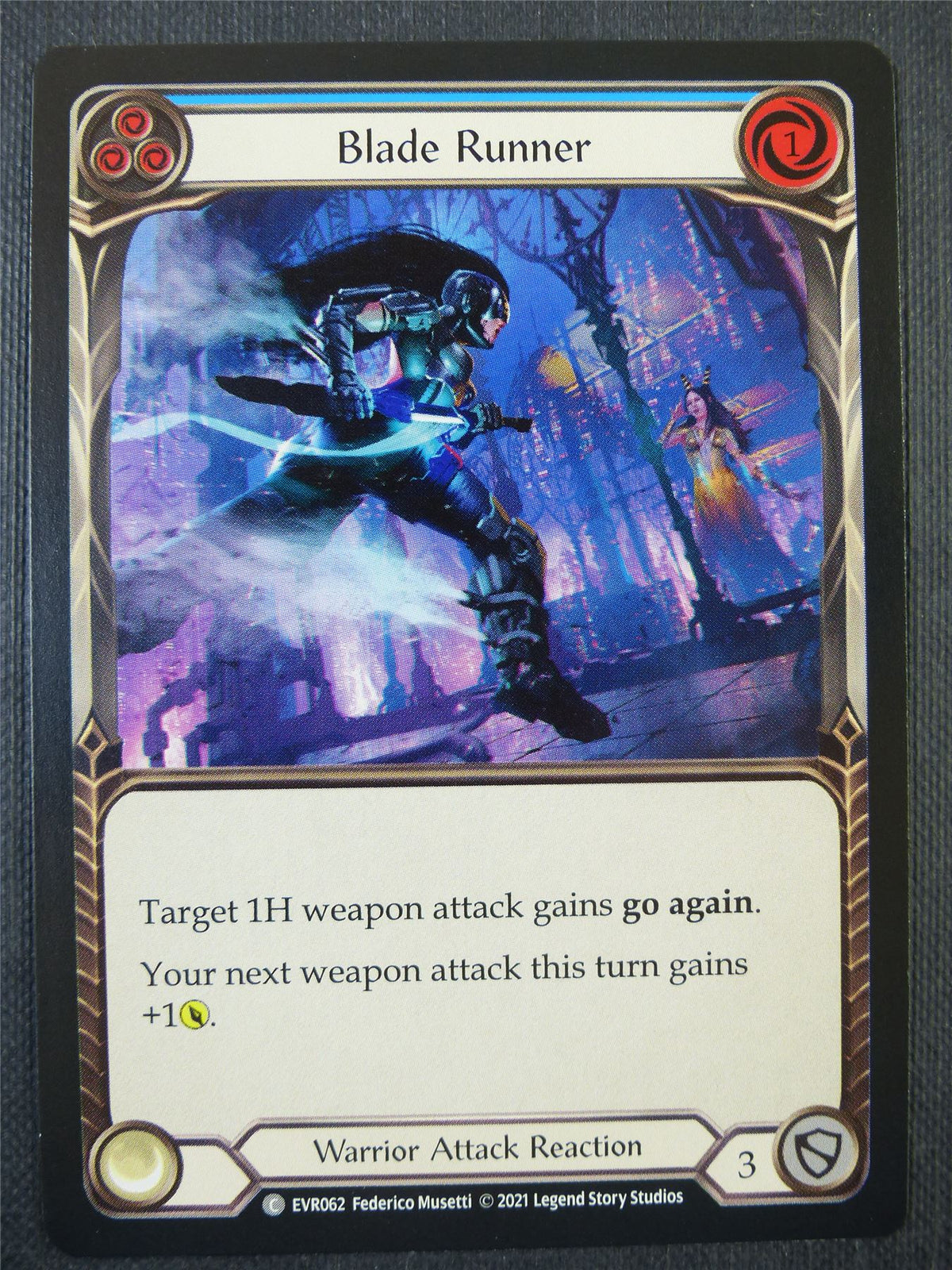 Blade Runner Blue - 1st ed Everfest - Flesh & Blood Card #6DZ