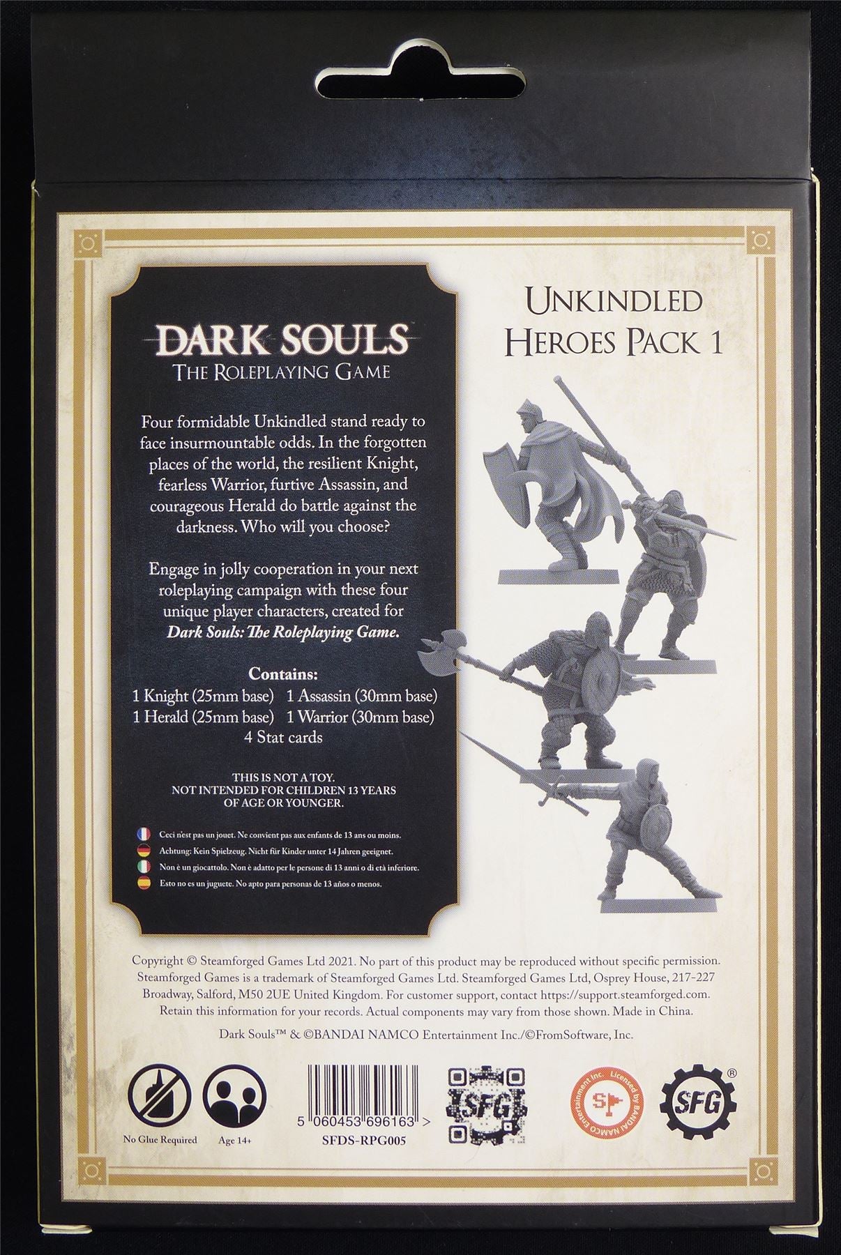 Unkindled Heroes Pack 1 - Dark Souls Roleplaying Game Miniatures #3KP
