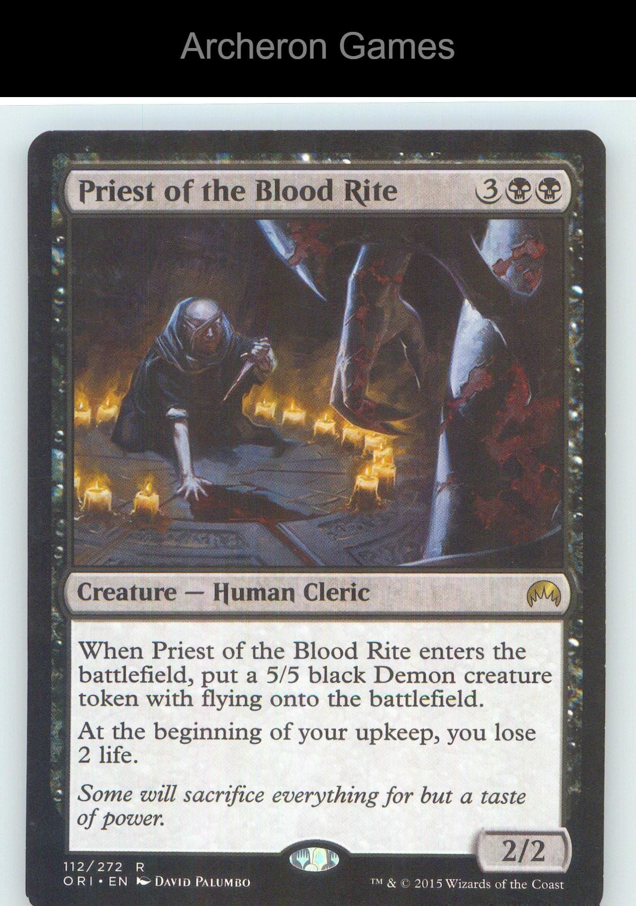 Priest of the Blood Rite ORI 112 R MTG Card NM/EX+