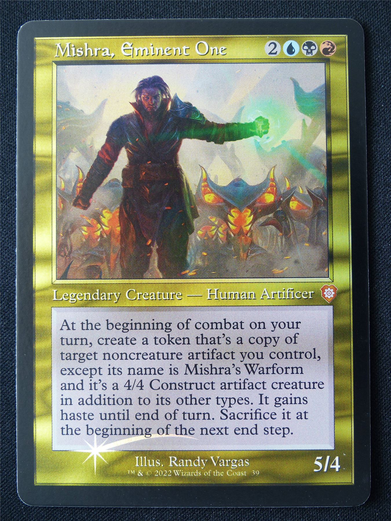 mtg thick cards Mishra Eminent One Foil Thick Card Commander - BRC
