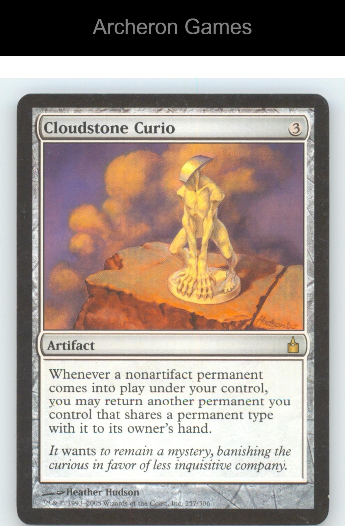 Cloudstone Curio RAV 257 R MTG Card Ravnica: City of Guilds