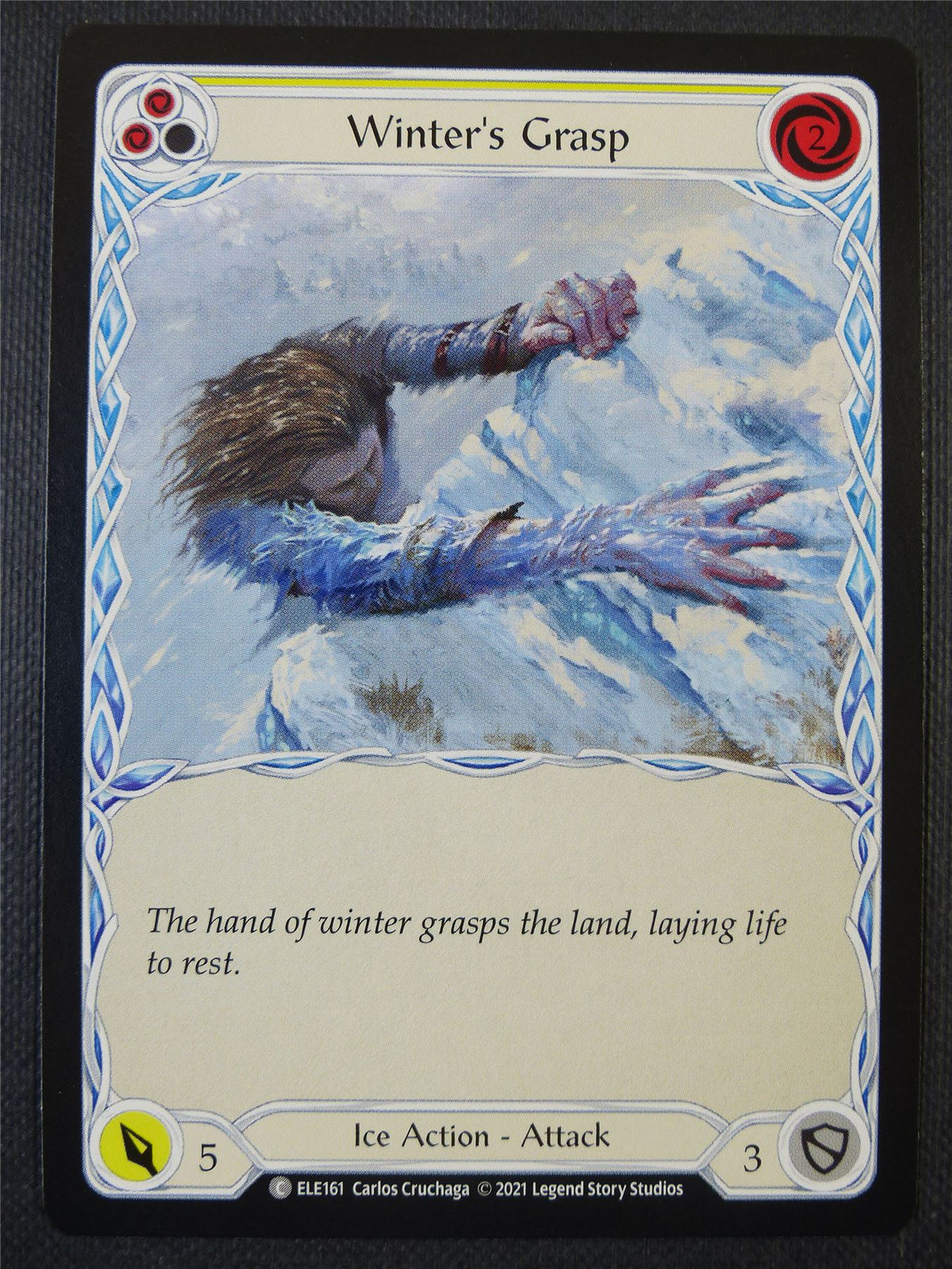 Winter's Grasp - Yellow - Tales of Aria 1st ed - Flesh and Blood Card #62L