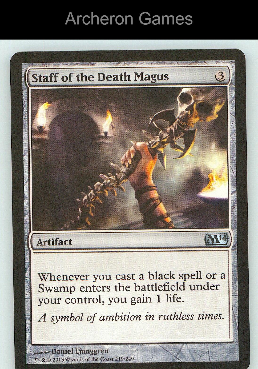 Staff of the Death Magus M14 219 UC MTG Card NM/EX+