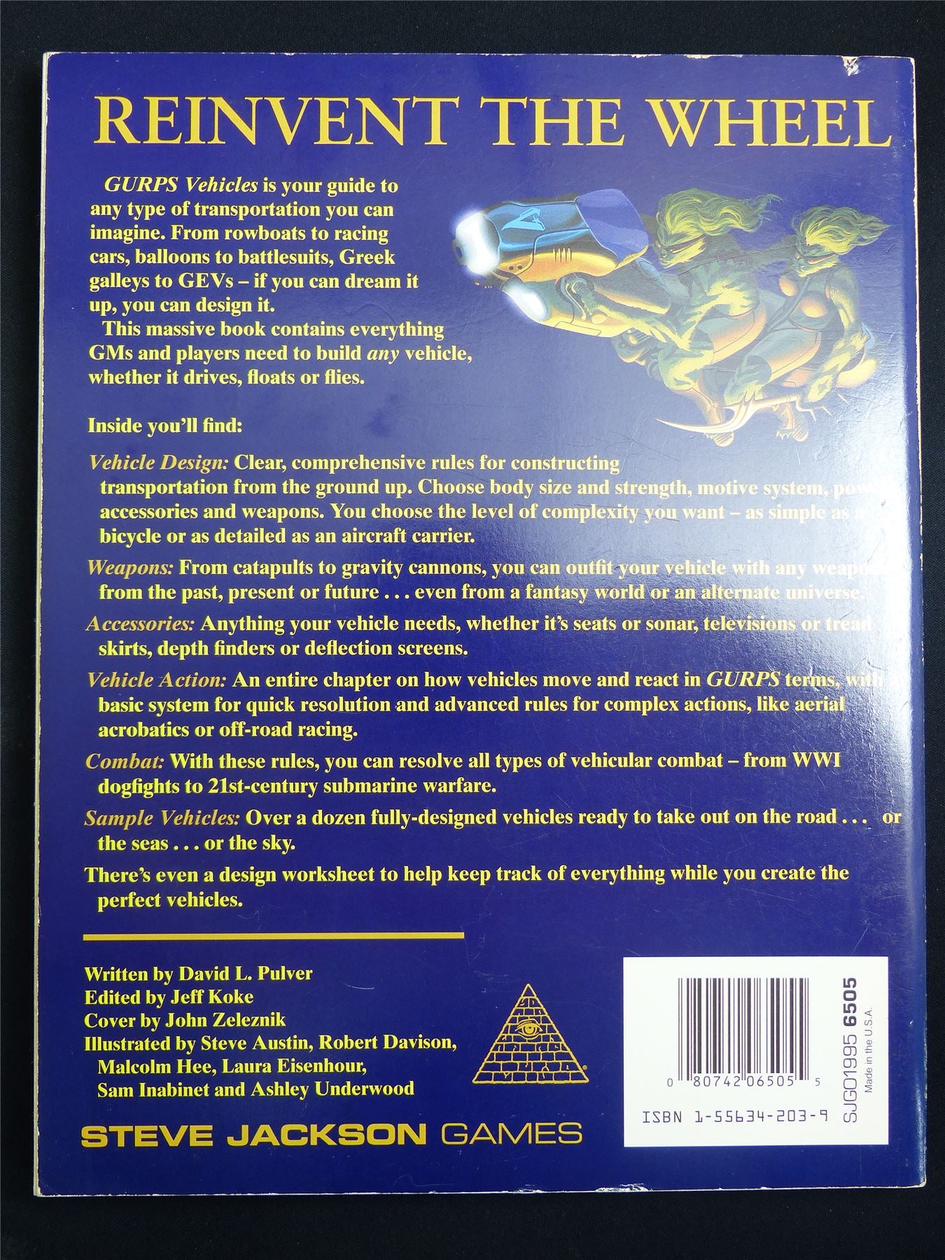 Vehicles - Steve Jackson Games - GURPS Roleplay Book Softback #2P7