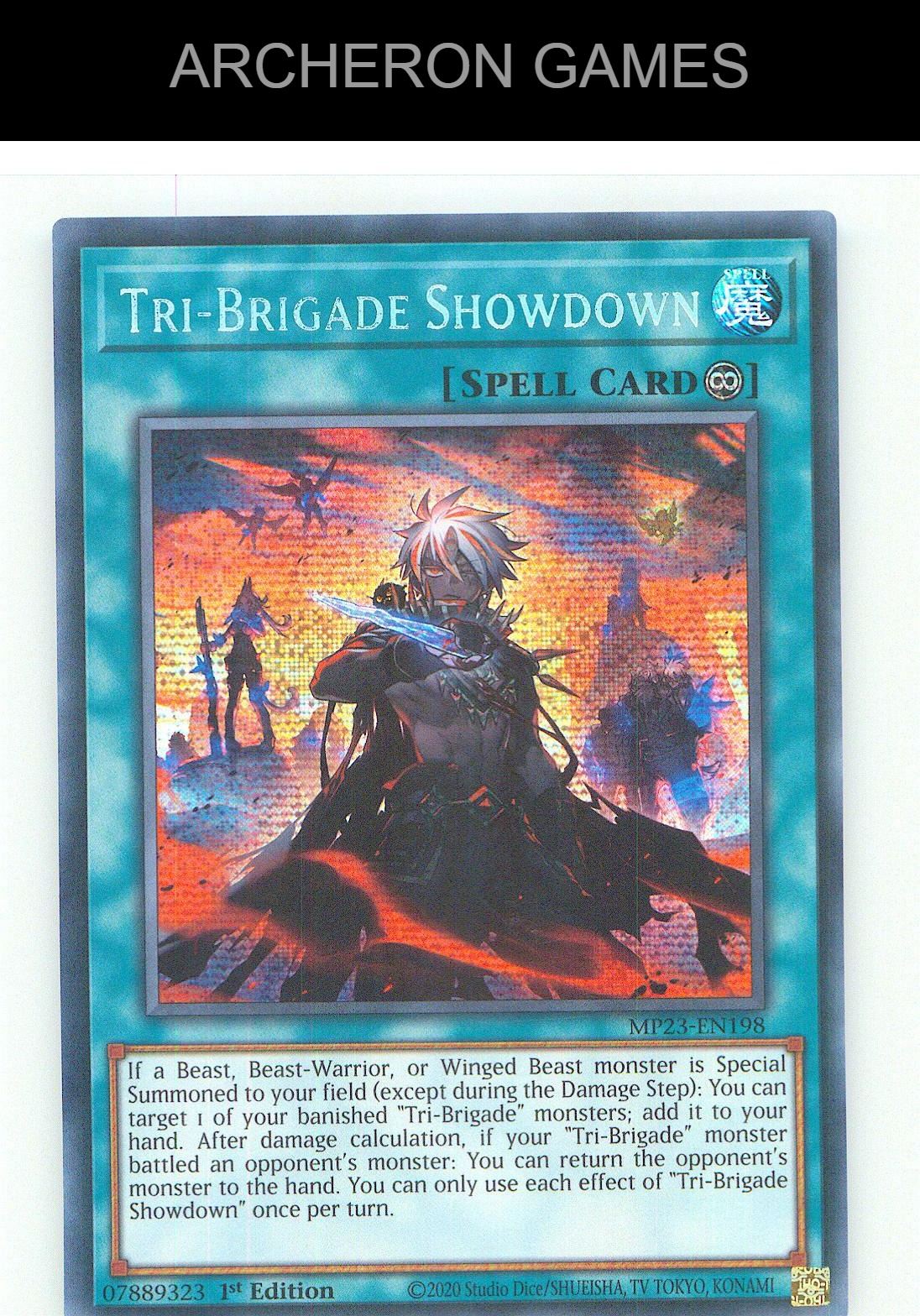 Tri-Brigade Showdown Prismatic Secret Rare YUGIOH Card 1st Edition