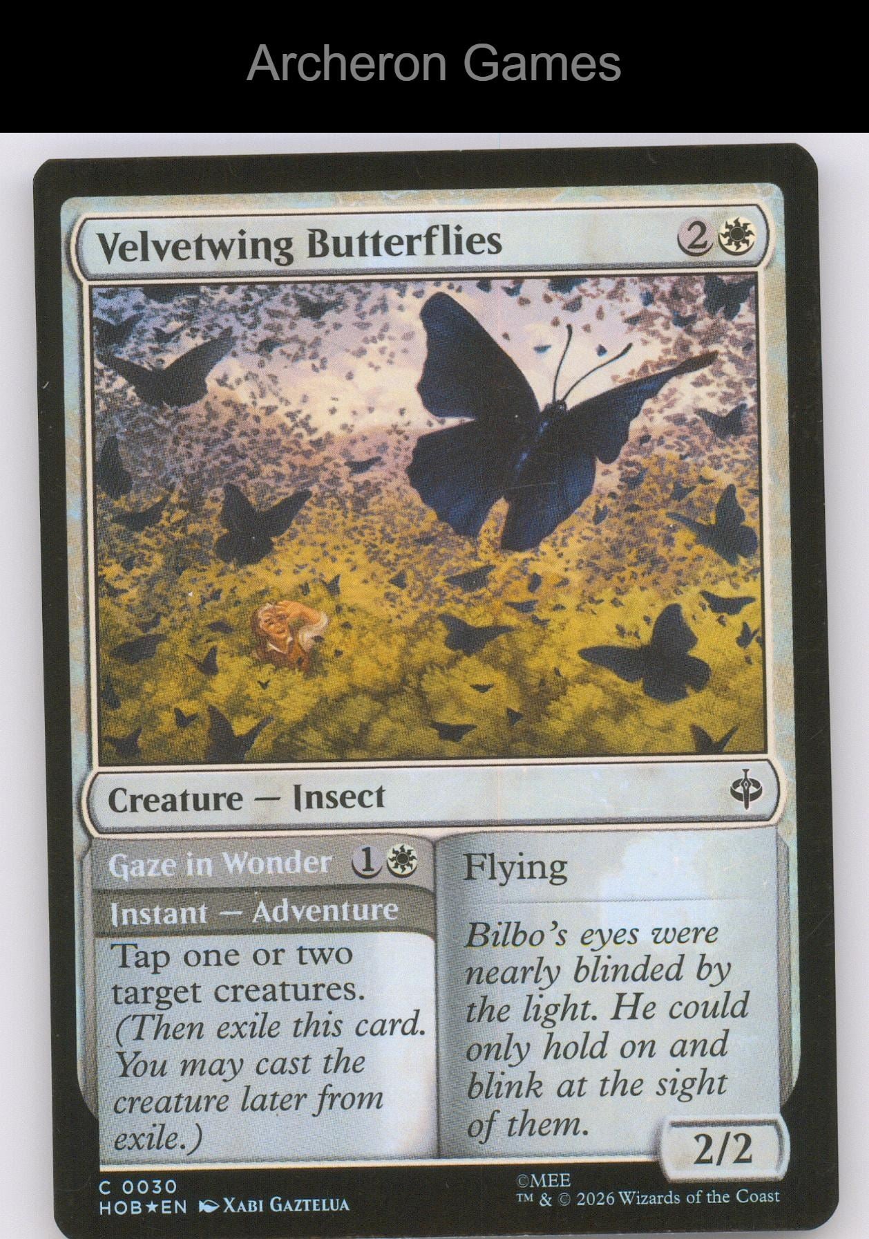 Velvetwing Butterflies HOB 30 C MTG Card The Hobbit