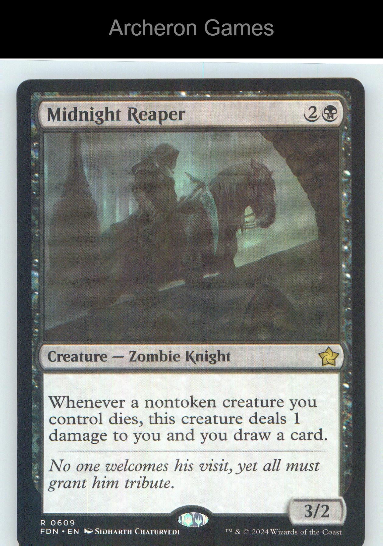 Midnight Reaper FDN 609 R MTG Card NM/EX+