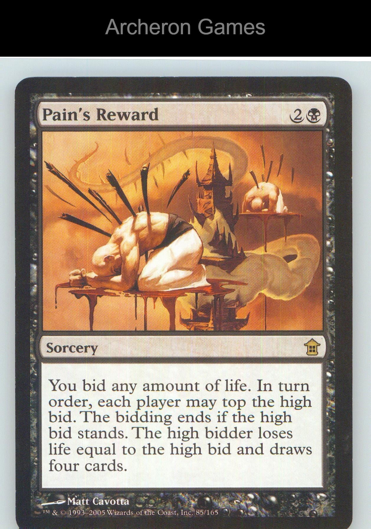 Pain's Reward SOK 85 R MTG Card NM/EX+