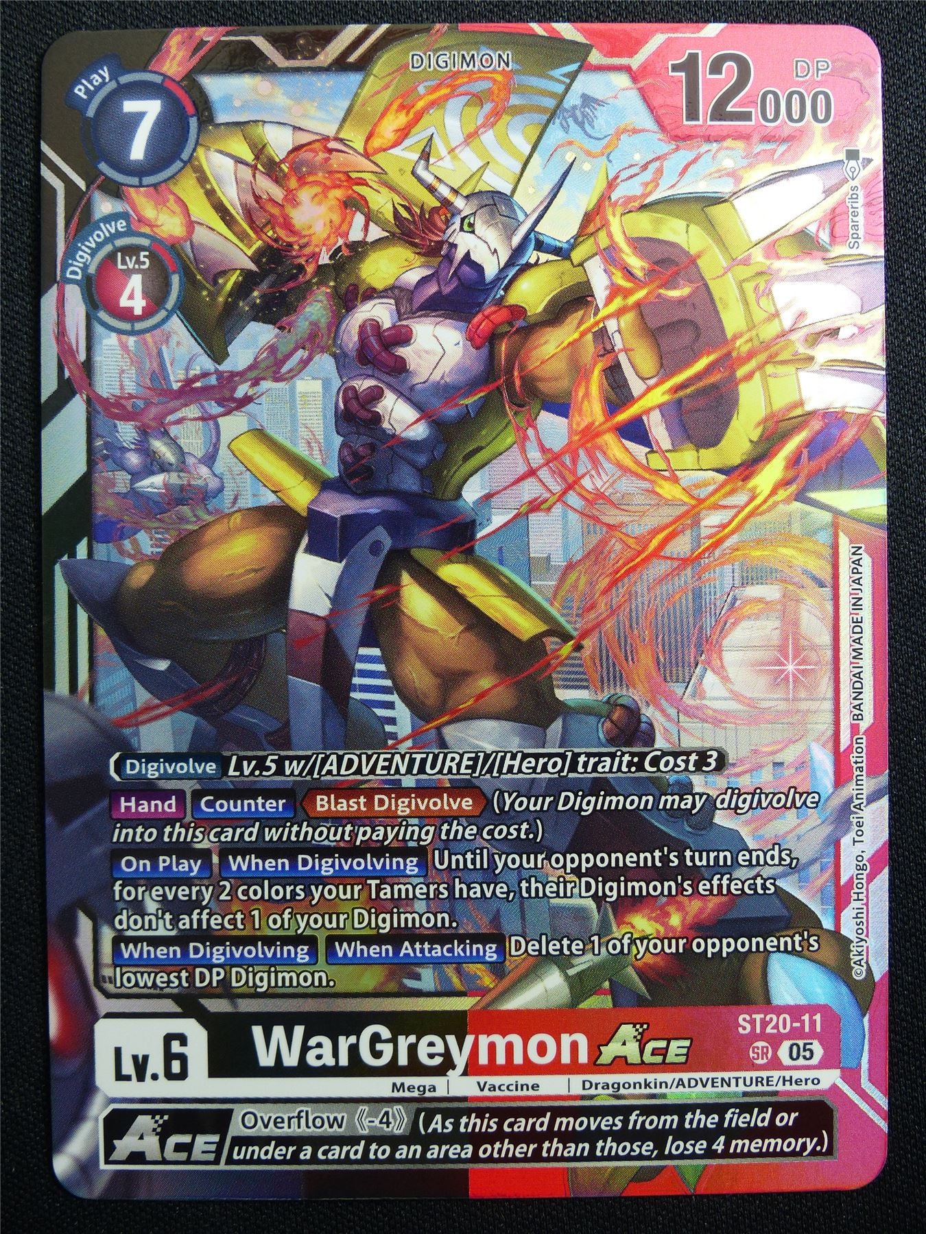WarGreymon Ace ST20-11 SR Foil - Digimon Card #2Z6