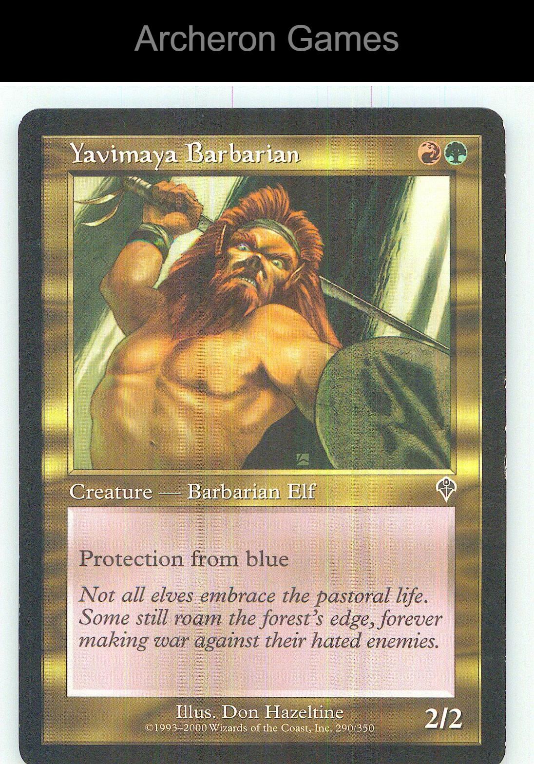Yavimaya Barbarian INV 290 C MTG Card NM/EX+
