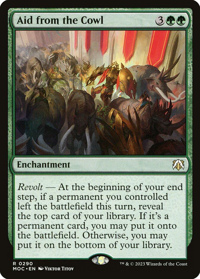 Mtg: MOC : Aid from the Cowl - - NM
