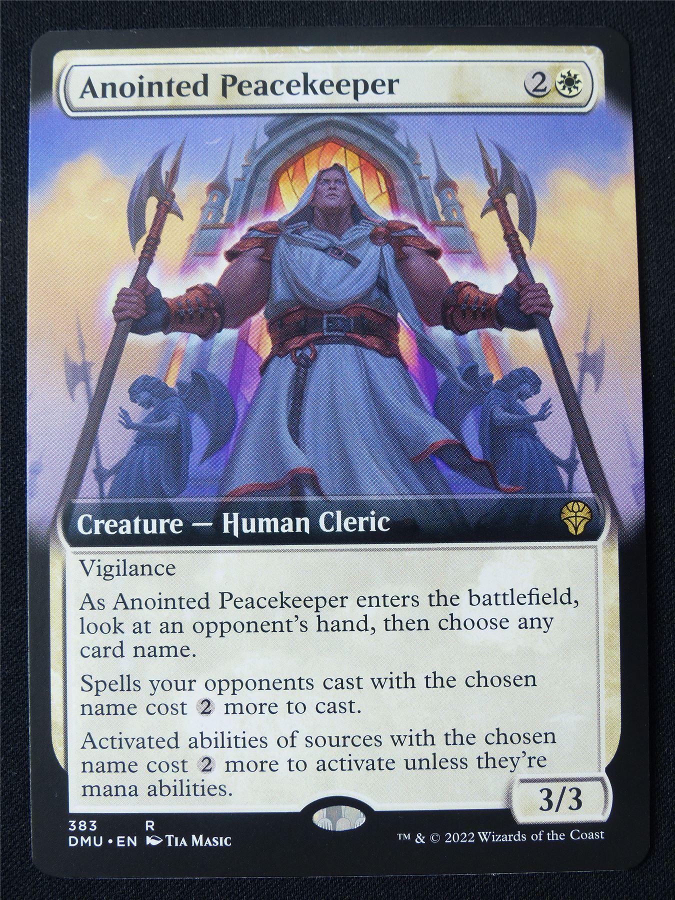 Anointed Peacekeeper Extended Art - DMU - Mtg Card #2BP