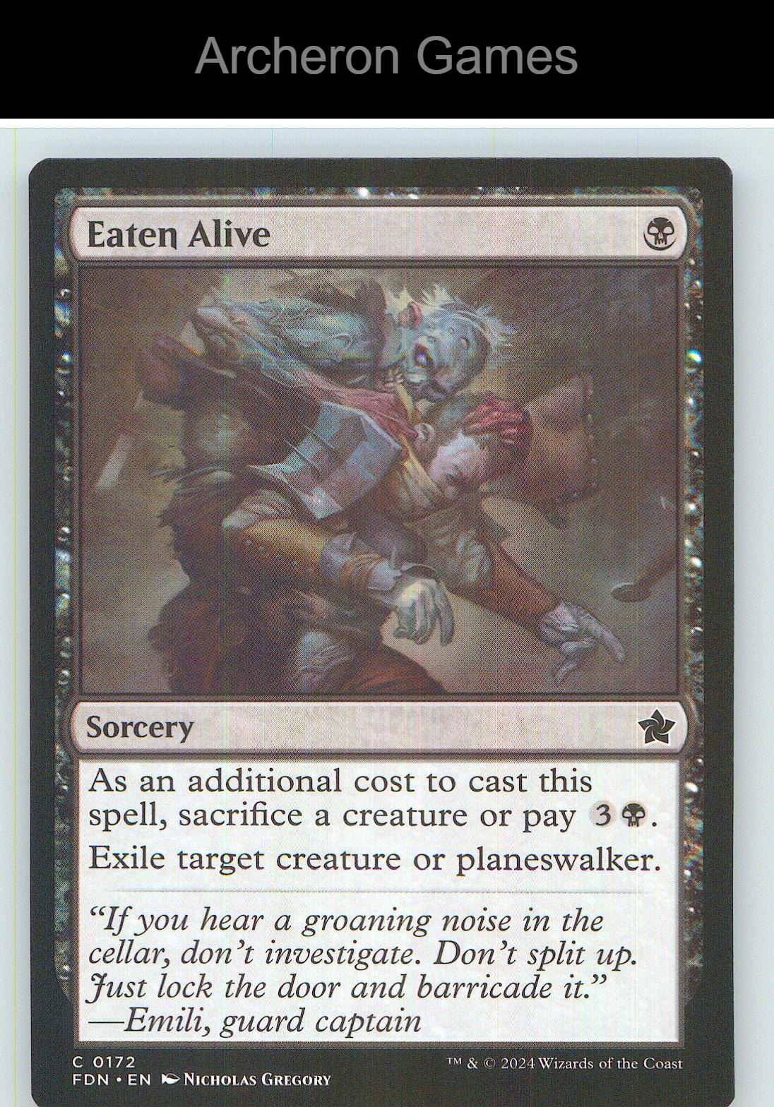 Eaten Alive FDN 172 C MTG Card NM/EX+