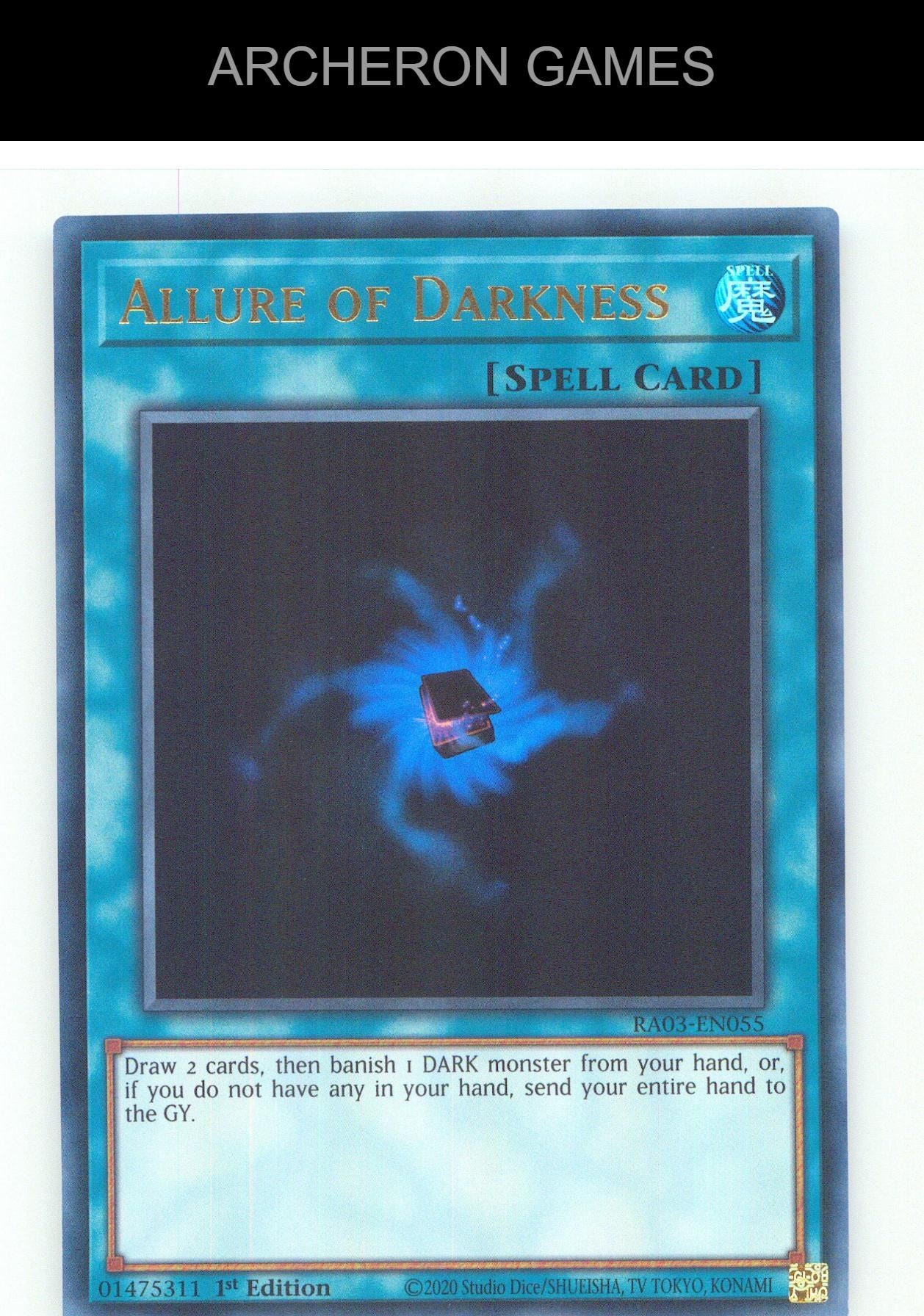 Allure of Darkness (UR) UR YUGIOH Card 1st Edition
