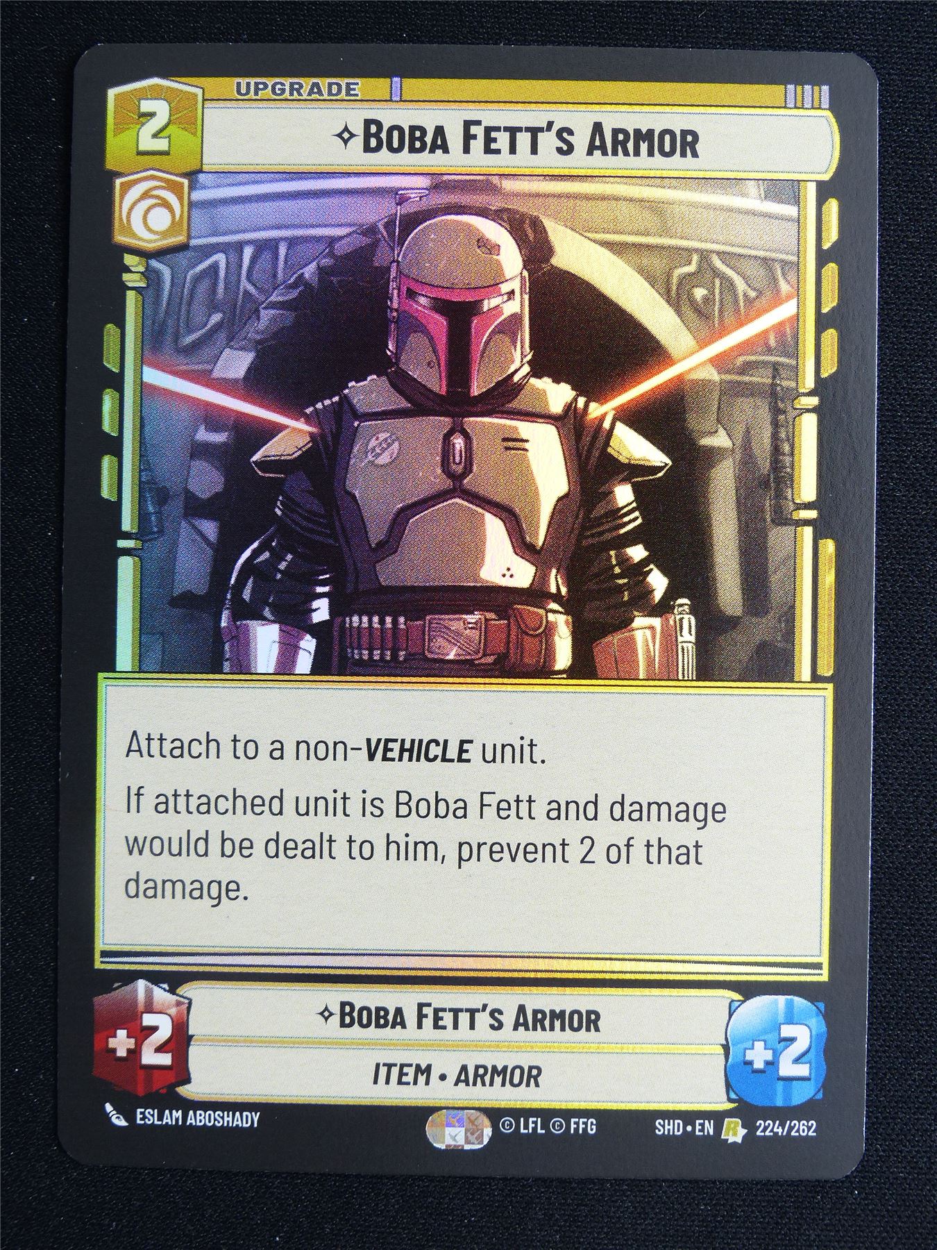 Boba Fett's Armor 224/262 Foil - Star Wars Unlimited Card #3TN