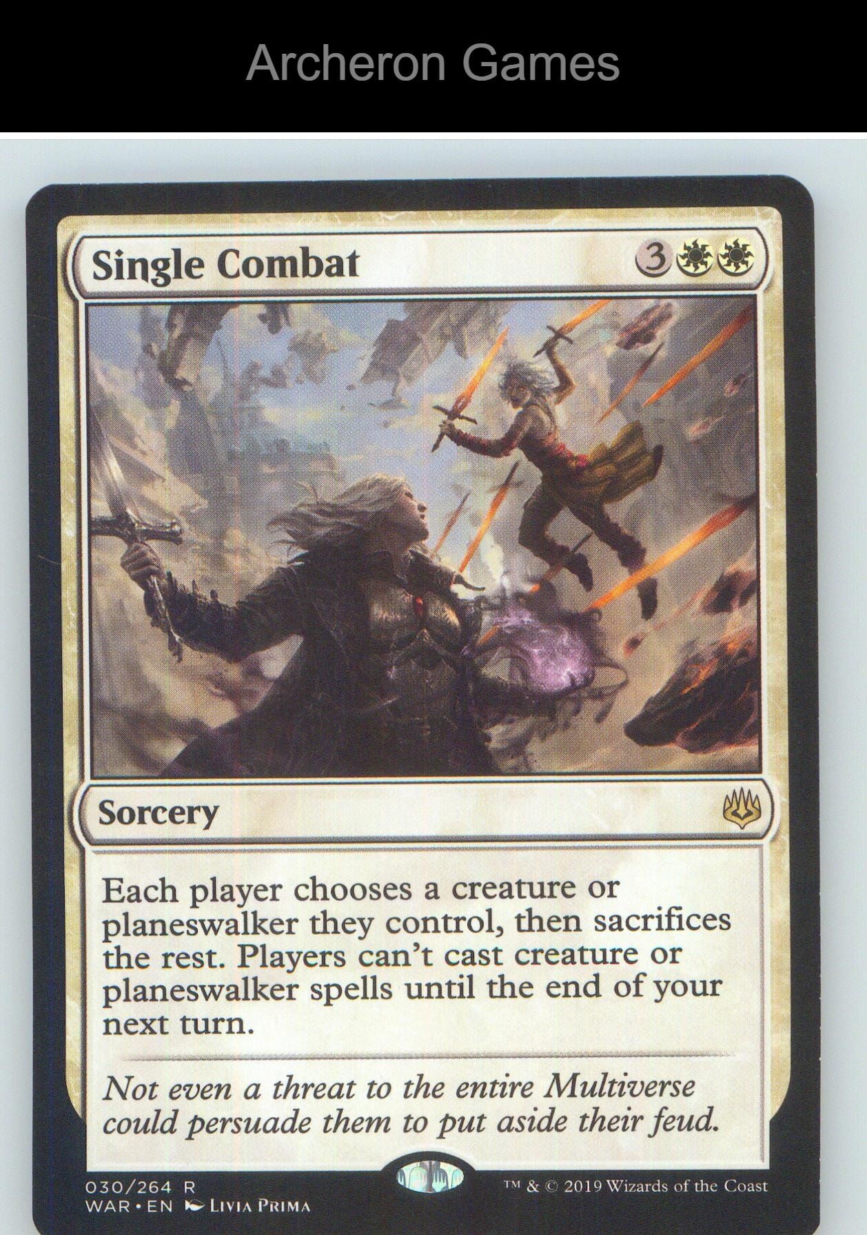 Single Combat WAR 30 R MTG Card NM/EX+