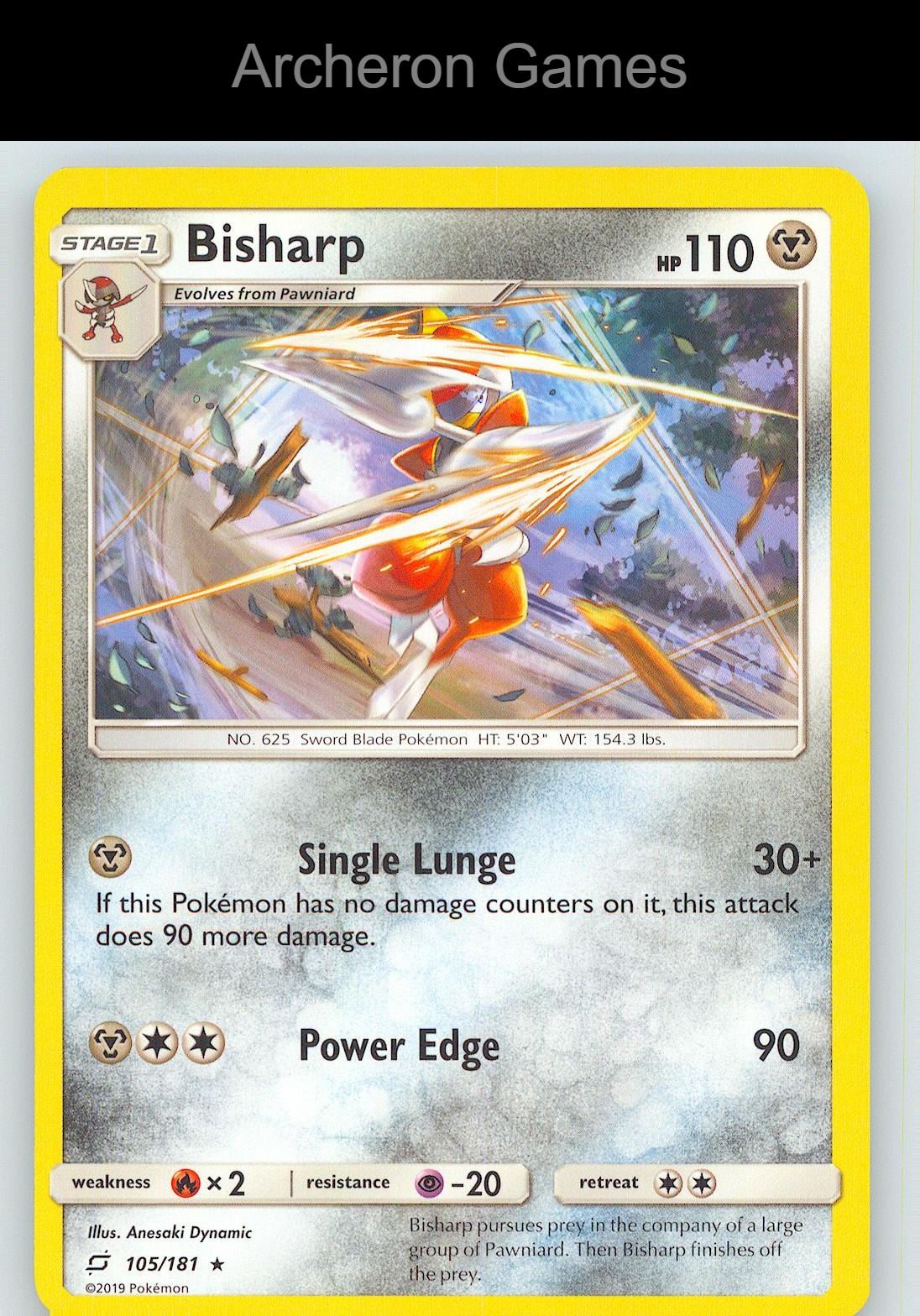 Pokemon Card Bisharp TEU 105/181 R Team Up