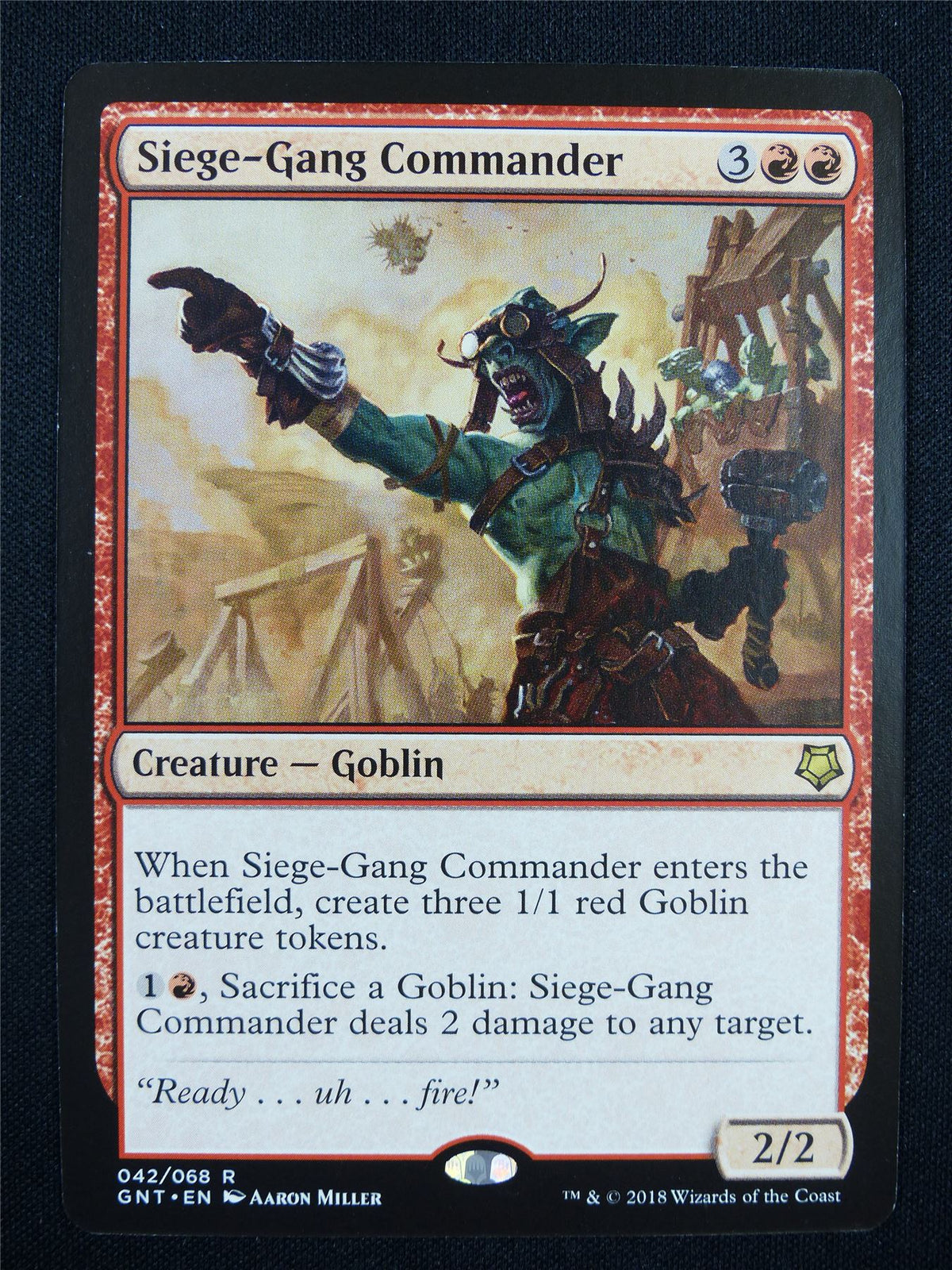 Siege-Gang Commander - Mtg Card #1F9