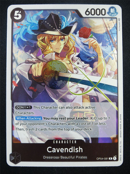 Cavendish OP04-081 R - One Piece Card #1VP
