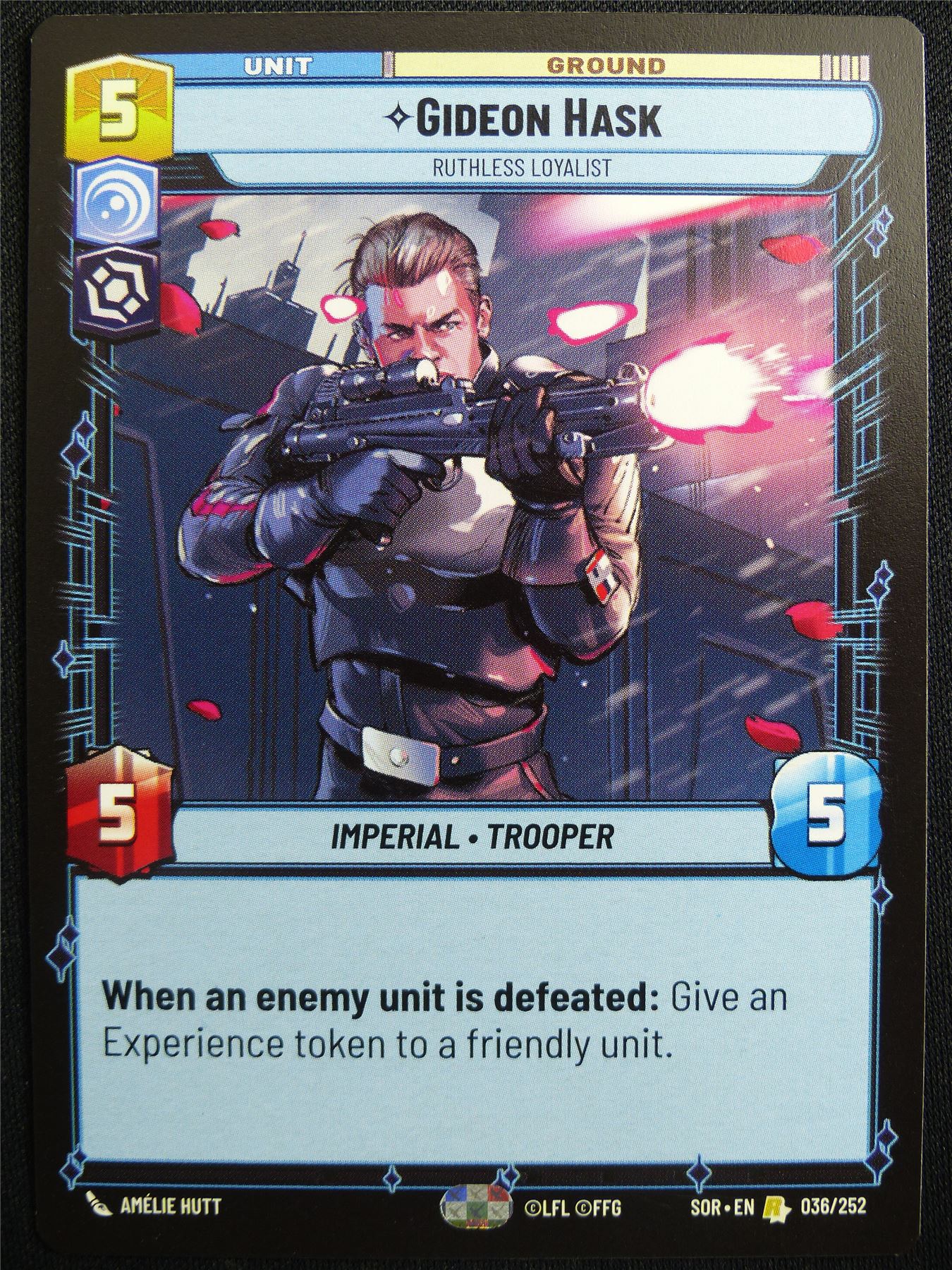 Gideon Hask 036/252 - Star Wars Unlimited Card #4V0