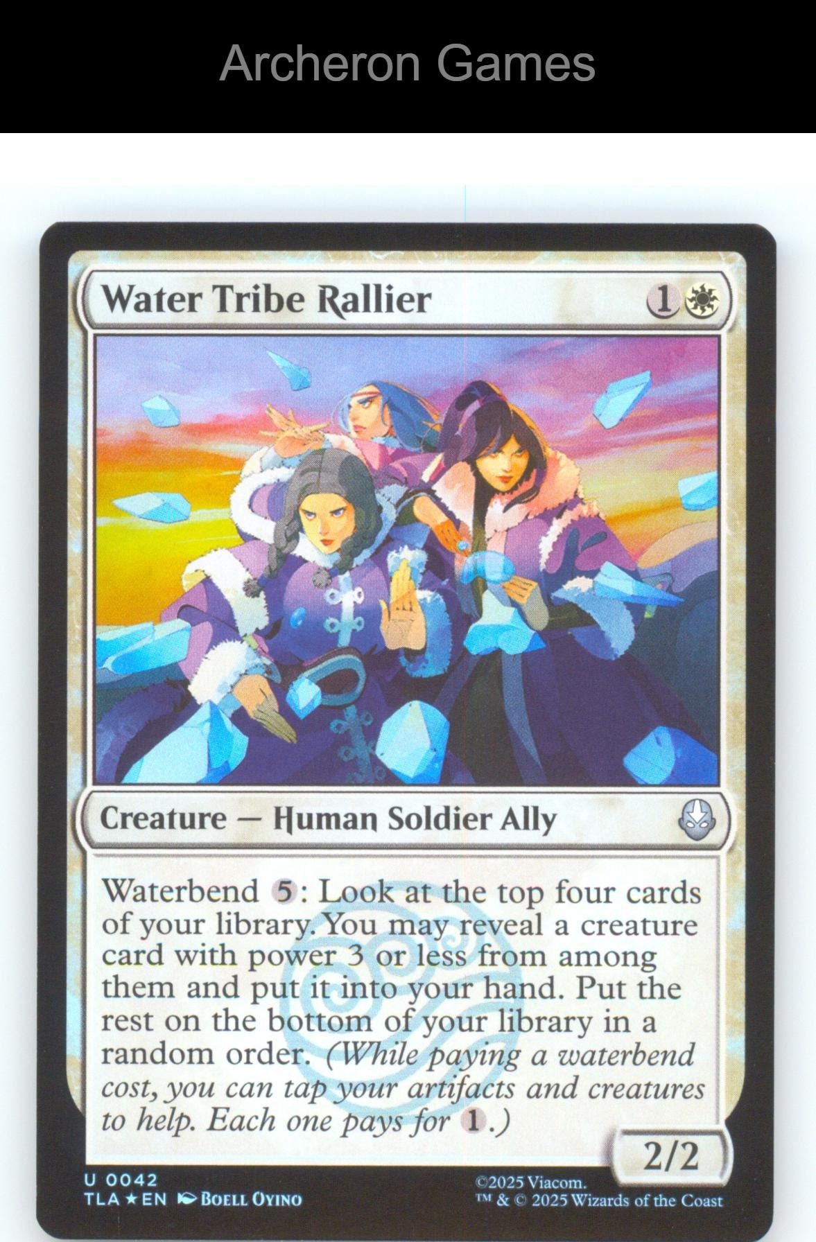 Water Tribe Rallier TLA 42 UC MTG Card Avatar: The Last Airbender Foil