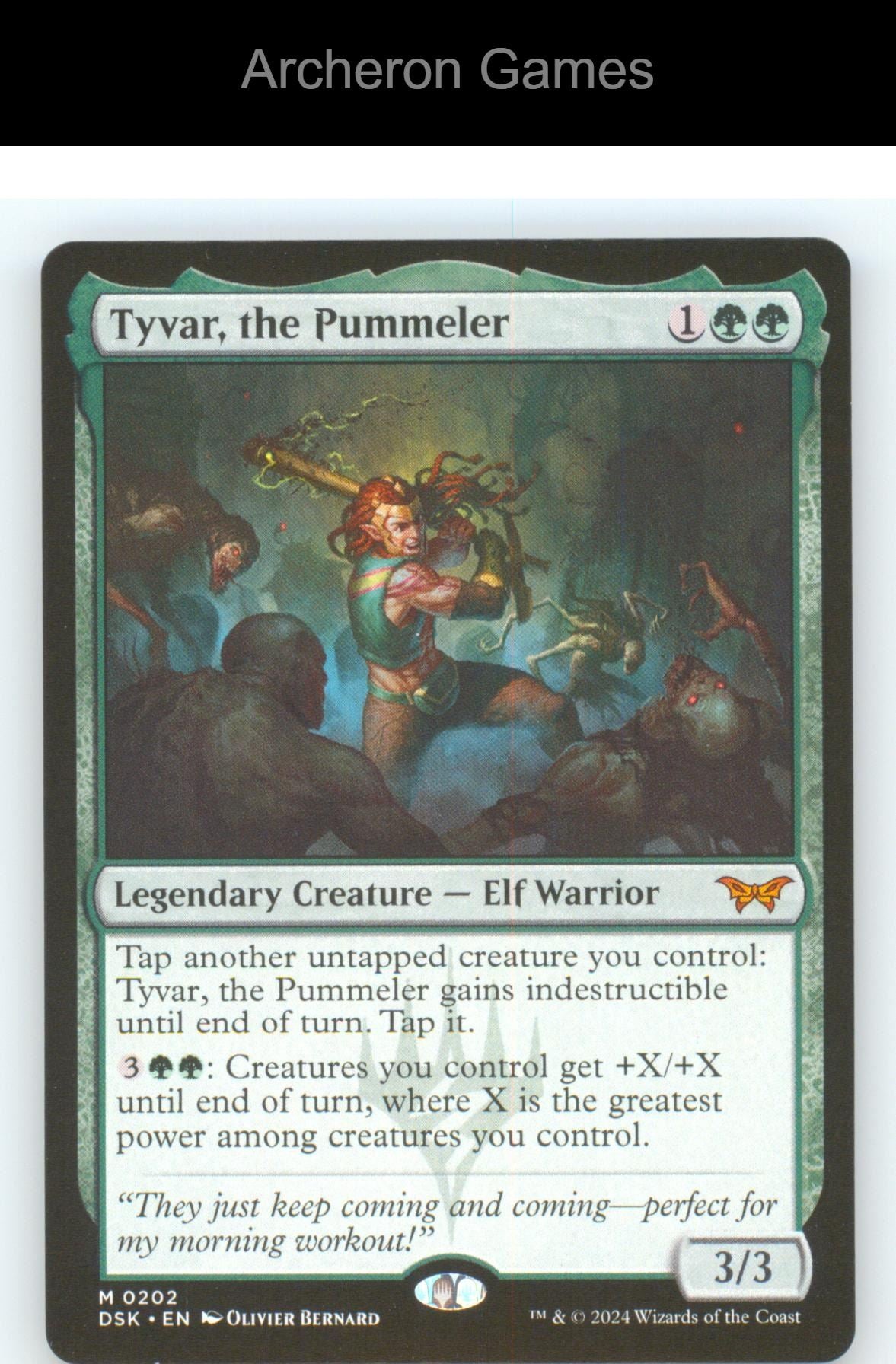 Tyvar, the Pummeler DSK 202 Mythic MTG Card Duskmourn: House of Horror