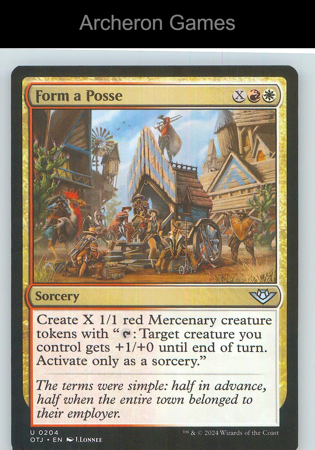 Form a Posse OTJ 204 UC MTG Card NM/EX+