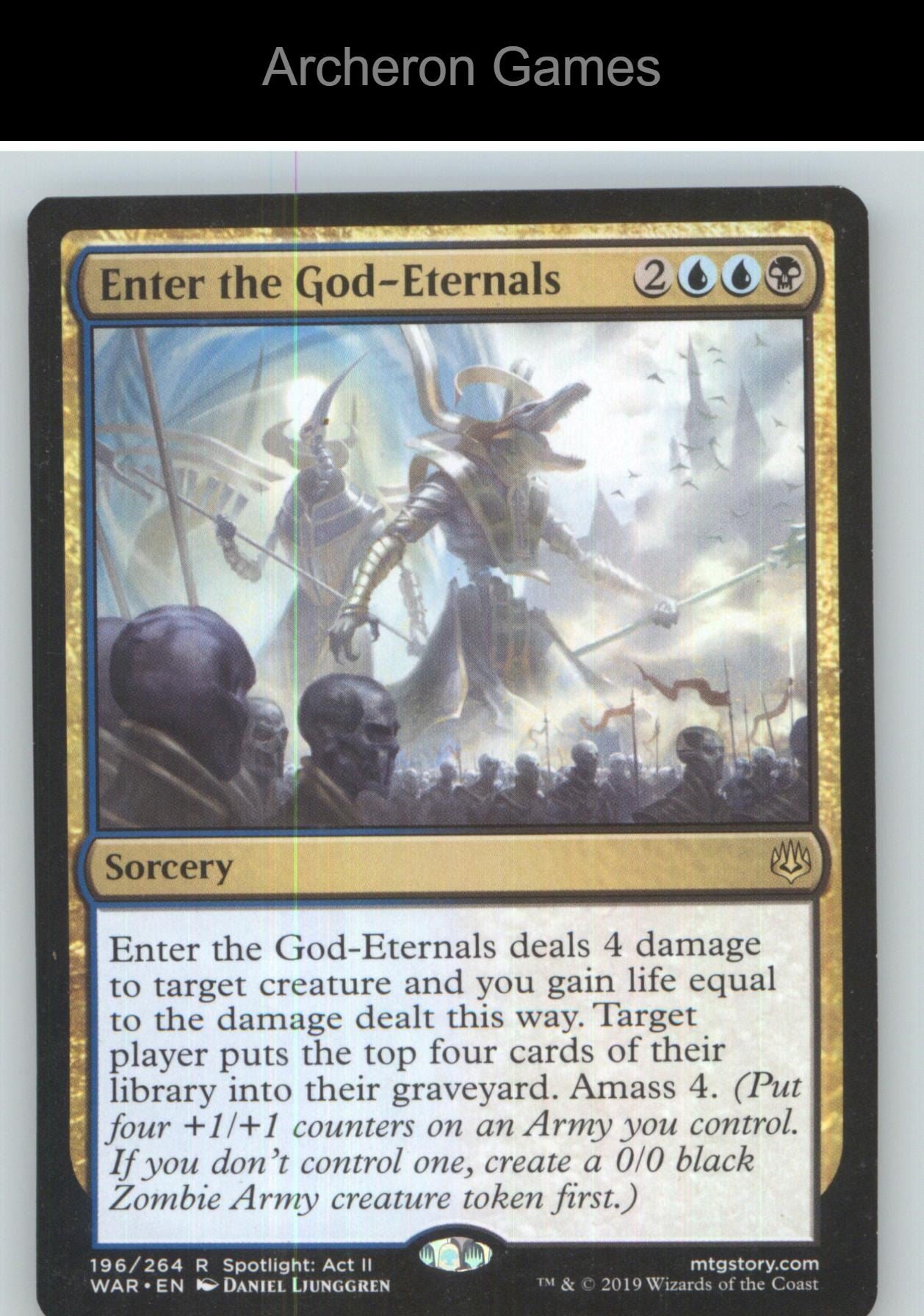 Enter the God-Eternals WAR 196 R MTG Card NM/EX+