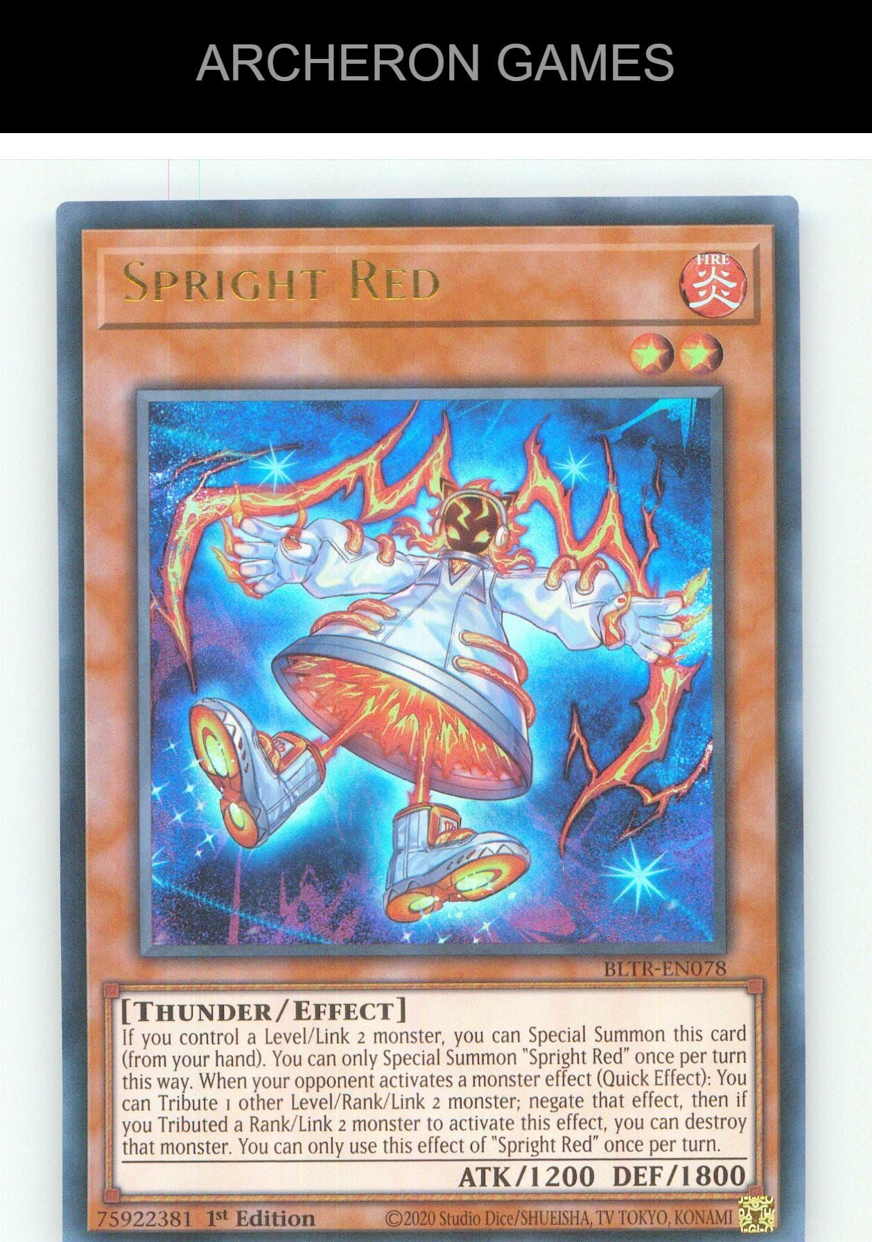 Spright Red UR YUGIOH Card 1st Edition