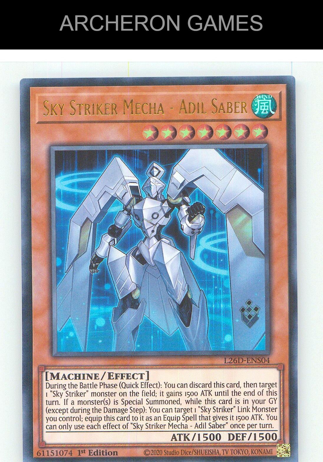 Sky Striker Mecha - Adil Saber Ultra Rare YUGIOH Card 1st Edition