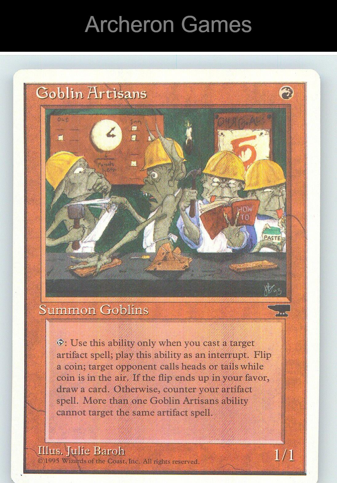Goblin Artisans (Italian) - "Artigiani dei Goblin" REN UC MTG Card NM/EX+