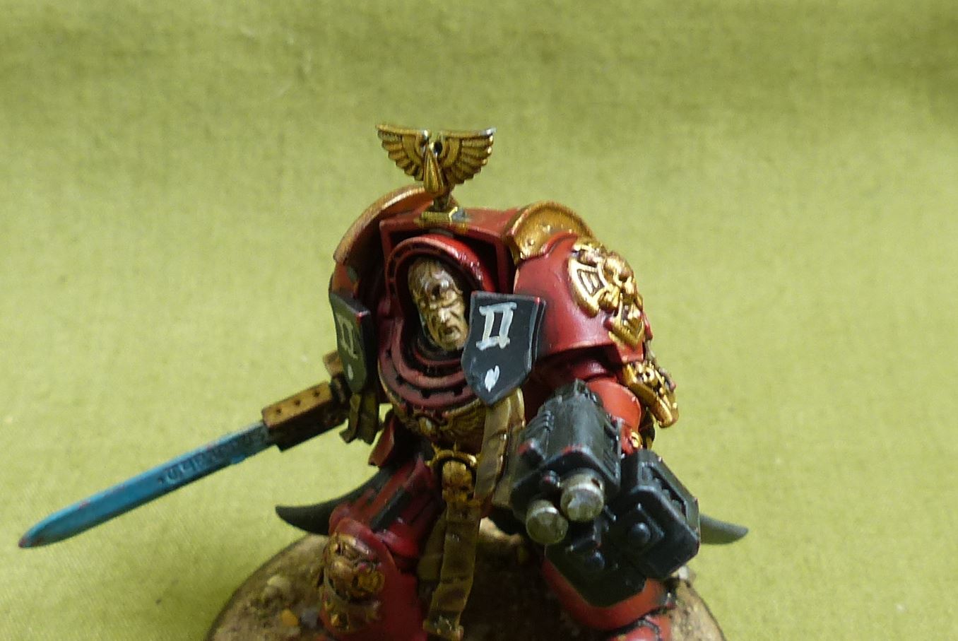 Captain in Terminator Armour painted - Blood Angels - Warhammer 40K #4X6