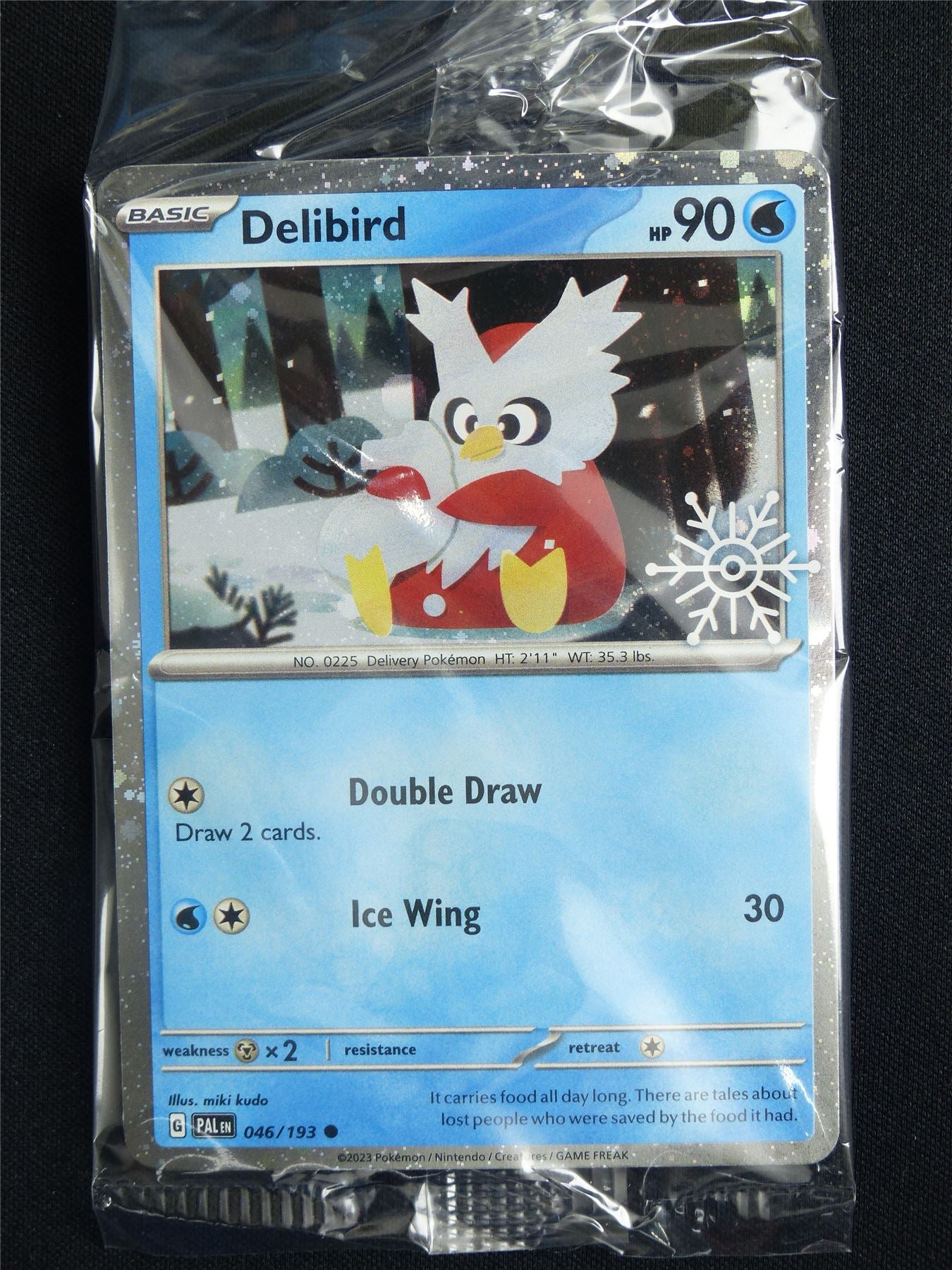 pokemon card delibird Delibird 046/193 Holo sealed - 2025 Holiday Calendar Promo