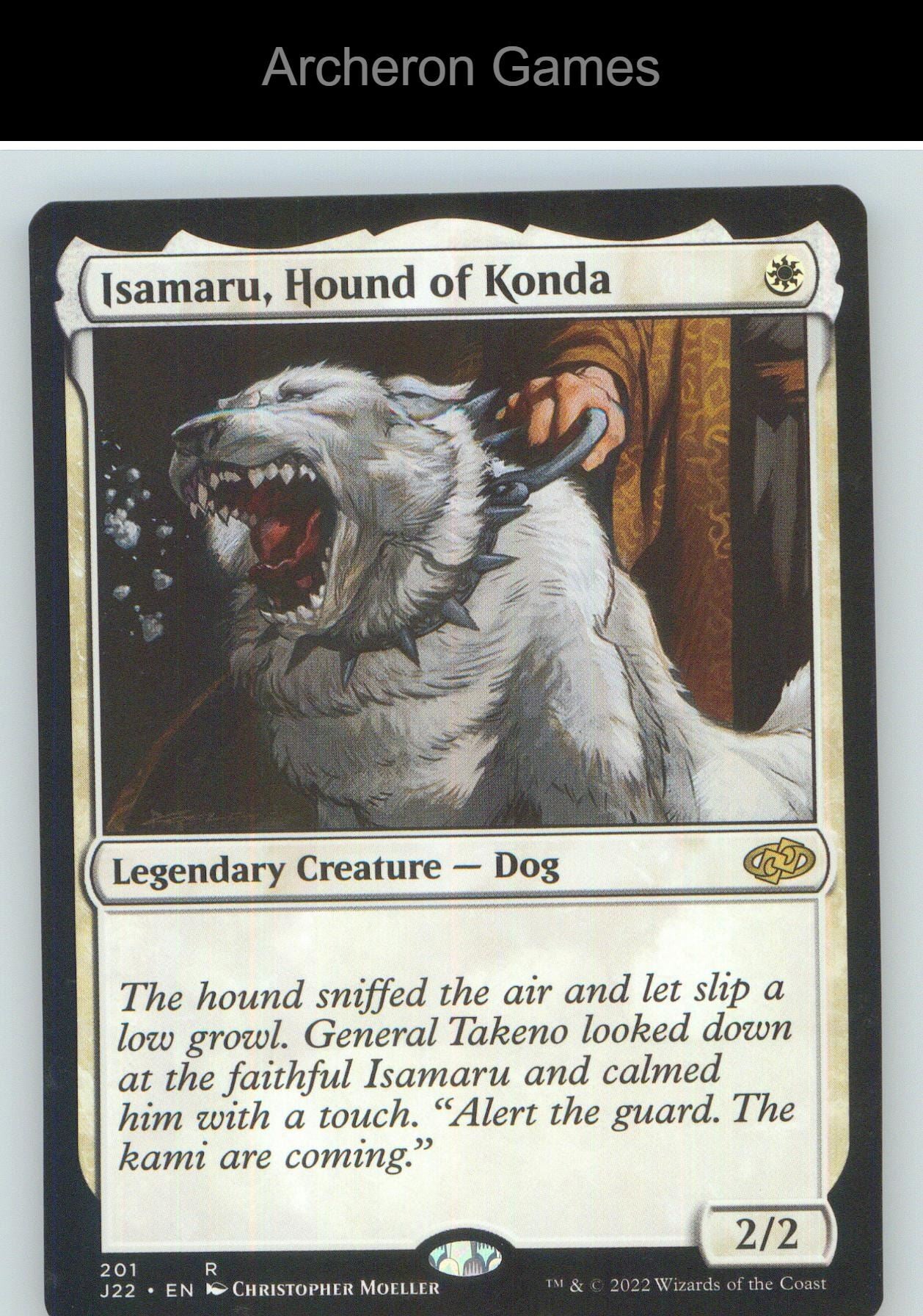 Isamaru, Hound of Konda J22 201 R MTG Card NM/EX+