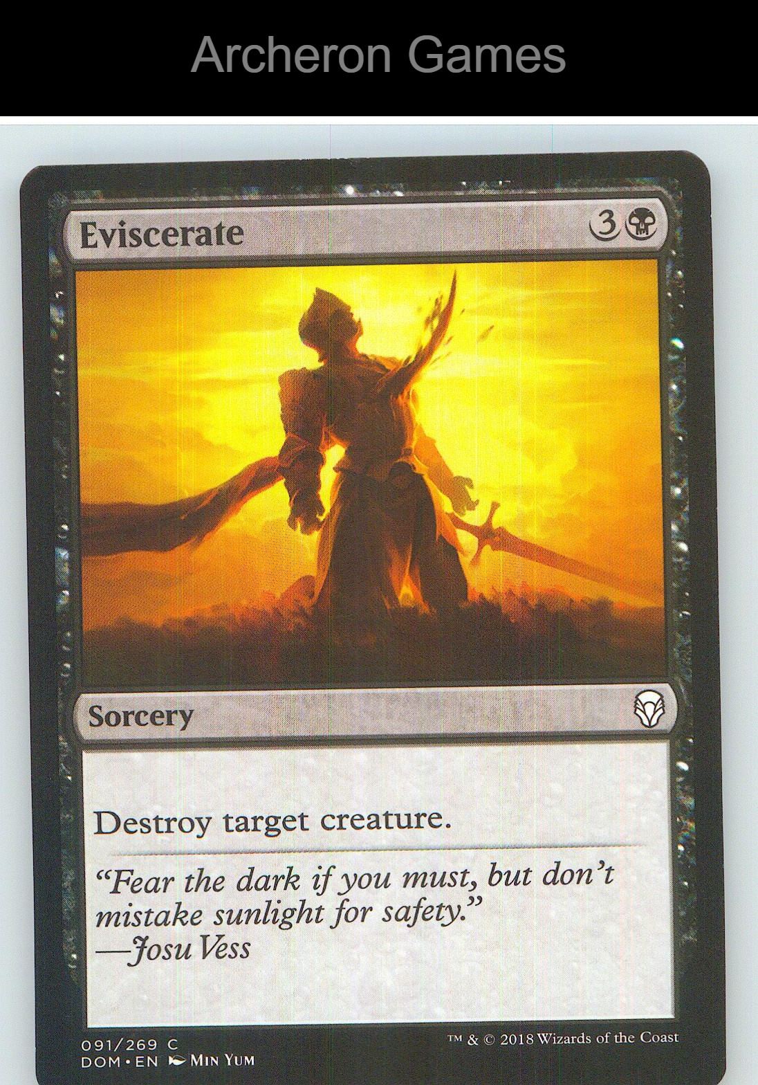 Eviscerate DOM 91 C MTG Card NM/EX+