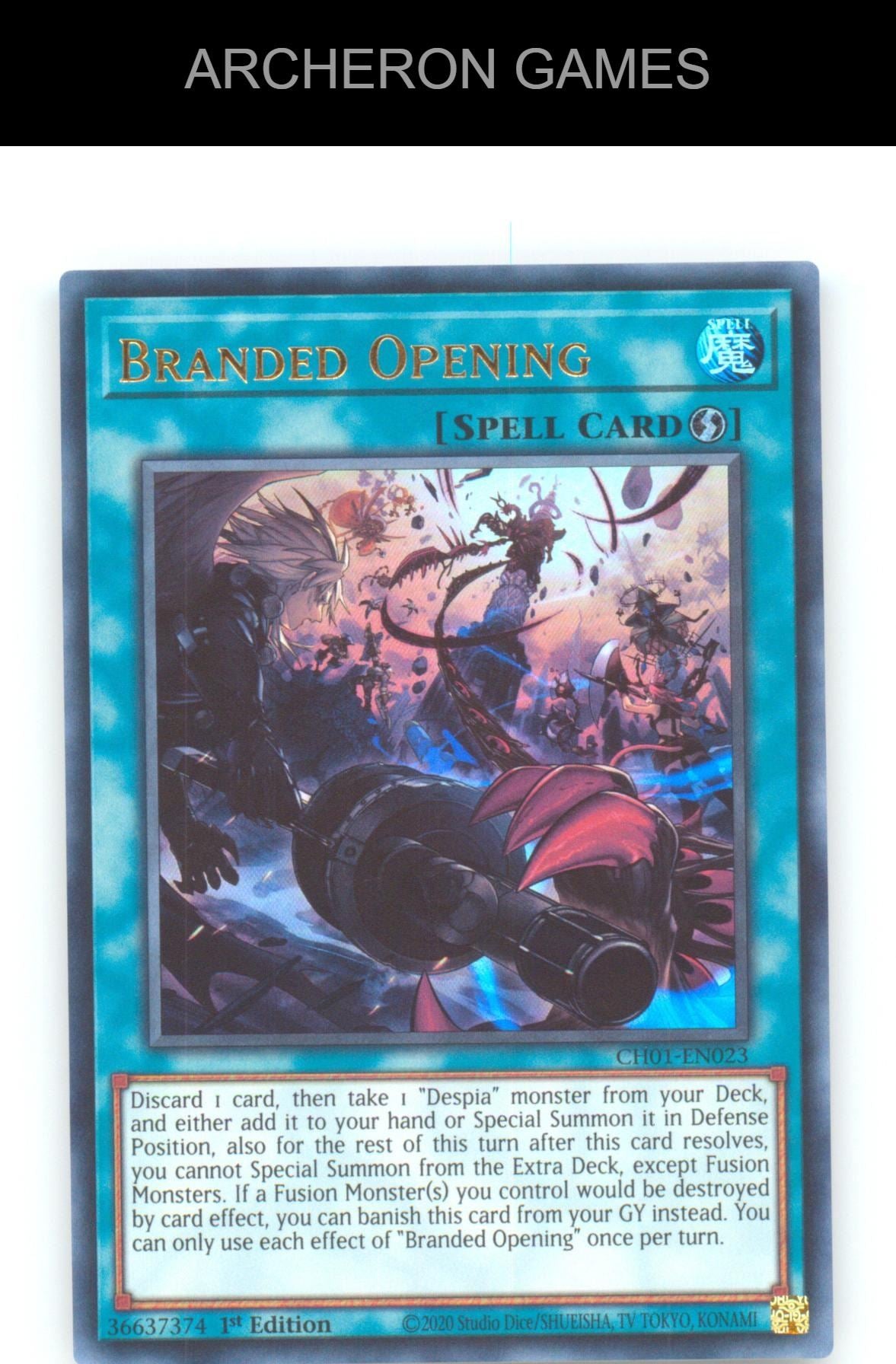 Branded Opening Ultra Rare YUGIOH Card 1st Edition